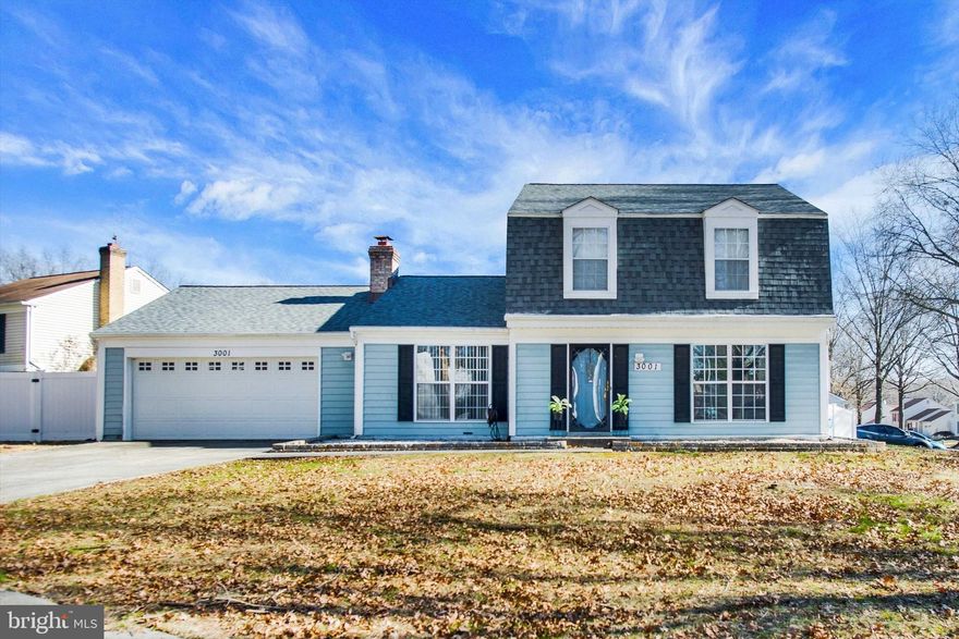 Welcome to this charming two-story single family home situated on a corner lot in a quiet and secluded neighborhood. The house is located in the Oaktree Subdivision, close to parks, Allen Pond, and Bowie Town Center, offering easy access to shops, restaurants, and amenities. The price of the home is set perfectly, considering all the wonderful features it has to offer.

Upon entering, you will be greeted by beautiful wood flooring throughout the main floor, except for the kitchen which boasts ceramic tile. The main floor is filled with natural light, thanks to generous windows. The spacious kitchen offers plenty of cabinet space, and there is a versatile breakfast area/dining room adjacent to it. The living room is located on the right side of the entrance, providing a cozy space to relax. Additionally, there is a family room adorned with a stunning brick fireplace and a picture window overlooking the front of the house.

One of the standout features of this home is the extra-large living space on the main floor. This space can be used as a bedroom, a living room, a gym, or any other purpose you desire. It was originally a garage, but has been converted into a fantastic additional living area, complete with concealed storage. Please note that there is no garage included with this property.

Heading upstairs via the beautiful hardwood stairs, you will find three generous bedrooms and two full baths. The upper level has been renovated in 2021, featuring new luxury vinyl flooring that adds a touch of elegance to the space.

Another great feature of this home is the installation of solar panels, making it energy efficient and helping to reduce energy costs.

Overall, this home offers a great combination of location, functionality, and energy efficiency. Don't miss the opportunity to make it yours!