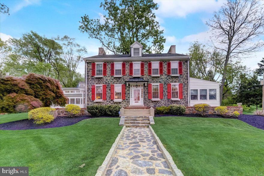 Introducing, 1523 Richard Drive, a True Chester County Treasure! 
This classic 18th c. Stone Farmhouse sits on the original Pin Oak Farmland and has been impeccably maintained, remodeled, and restored by its current owners. Still retaining its Historic Charm and Character,  you’ll appreciate the deep window sills, rounded walls, custom built-ins, wide baseboard trim, and many of the original doors & hardware.  The majority of the first floor boasts random-width White Oak Floors (1820 vintage) and 10-foot+ ceilings.
A stunning turn-style staircase welcomes you as you enter the foyer, planked by the Formal Dining Room & Living Room. Looking to the West you will find the Dining Room, Parlor, Kitchen, & Sunroom and to the East side, you’ll find the spacious and sunlit Living Room with fireplace and antique wall scones, with the causal Family Room addition just beyond. The Family Room was once a screened porch and was converted to the den/playroom in 1999-2000. Concurrently, the rear yard was hogged out to create a broad grassy play area, with numerous trees removed, and an expansive, maintenance-free Paver Brick Patio was designed for family entertaining and outdoor living at its best.
In 2018, the owners entrusted Blue Bell Kitchens of Wayne, Pa to design the Open Concept Gourmet Kitchen and Gathering Area that they so enjoy today. Representing the highest level of quality and artisanship, this custom Kitchen includes a stunning 10ft x 4ft Quartz Island, 4 ft x 2 ft Professional Grade Butcher Block Prep Station, and an additional Built-in Breakfast Table. Custom Cabinet Panels are found on the Bosch 800 Series Dishwasher, the wolf-Subzero Refrigerator, Wolf-Subzero two draw Freezer, and the wolf-Subzero Beverage Refrigerator. Cooking like a chef is easy with the 48” natural gas, Wolf 6-Burner Range with Griddle, Dual Electric Ovens, and the Restaurant-style Custom Range Hood ($17,000 value).  The double-hung Anderson Windows and Door bring in the light of the day and are highly effective in keeping the cold out during the winter months. The salvaged coal bin door was restored and is now hanging over the kitchen pantry and reclaimed pressed tin panels surround the fireplace with w/a barn wood mantle above. These are just a few details which tribute the unique property and its rich history.
The second floor is home to the Updated Master Suite with a Reconstructed Bathroom, featuring a double vanity, tiled Shower & a Walk-in Closet (2021). The two generously sized guest bedrooms on this floor share an updated full, center hall bath. The third floor offers an additional 4 guest rooms, a walk-in cedar closet, and an updated full center bath.  The property has 7 bedrooms in total and 3.1 baths. Currently, the owners are using two of the bedrooms on the 3rd floor as private offices. 
The house was converted to Natural Gas in 2021, but the kitchen is heated and cooled by a Split Electric system( BTUH 48,000- in 2018). Recent Exterior updates include the Driveway (2019), New Family Rm Roof (2023), a restored front brick stoop ( 2022), and a New Fence (2023). 
This idyllic homestead is located 3 miles from  West Chester Borough for Restaurants  & Shopping, an easy commute to the Philadelphia Airport, The City of Philadelphia, Paoli Amtrack Train Station, and New York City.