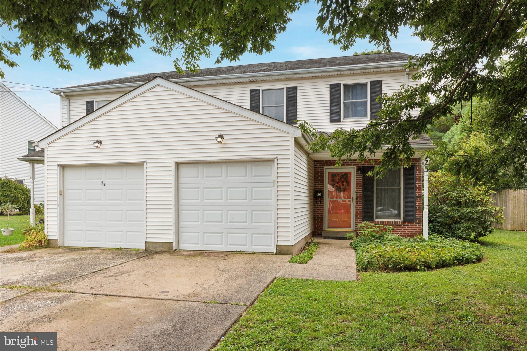 Welcome to 25 Highland Ave — a move-in ready twin home located on a quiet block in the heart of Lansdale Borough. Offering the perfect blend of comfort, convenience, and modern updates, this charming home is just a short walk to local shops, restaurants, parks, and the SEPTA Regional Rail Line for easy commuting. Step onto the inviting covered front porch, a great spot to enjoy your morning coffee or unwind after a long day. Inside, the main level features a bright, open layout with newer laminate flooring throughout. The spacious living room with a coat closet flows seamlessly into the formal dining room, filled with natural light. A conveniently located laundry area (with a brand-new washer and dryer), powder room, and a recently installed HVAC system (2020) add everyday ease and efficiency. The updated kitchen is a cook’s delight, complete with stainless steel appliances (including a brand-new refrigerator), granite countertops, tile flooring, and a large breakfast area. Rear door leads to the fully fenced backyard with a patio, ideal for grilling, entertaining, or simply relaxing in your own private outdoor space. Upstairs, the primary suite offers ample closet space and a newly upgraded en-suite bath featuring a modern shower. Two additional bedrooms, each with ceiling fans and generous closets, share a well-appointed hall bath. Additional highlights include one car attached garage with extra storage, low cost borough utilities, NO hoa or association fees, and highly rated North Penn School District. Location perks abound: Within two miles, you'll find grocery stores, the Lansdale YMCA, public parks, the library, Jefferson Lansdale Hospital, and more. Commuters will love quick access to Routes 309, 202, and 476, with vibrant shopping and dining just minutes away. This well-maintained home offers an unbeatable lifestyle in one of Lansdale’s most convenient neighborhoods. Don’t miss your chance—schedule your tour today!