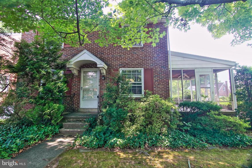POTENTIAL POTENTIAL POTENTIAL! This spacious brick colonial is situated on a shady corner lot in Pottstown's prestigious Rosedale neighborhood. This home has great bones and is ready for a new life. Needs a full renovation. First floor has kitchen, formal dining room, living room with fireplace, family room, half bath and screened side porch. Second floor has three bedrooms (two are very spacious) and a full bath. Priced to sell! Property is being sold in as-is condition. Pottstown Borough U&O inspection and any required repairs are the responsibility of the Buyer. Multiple offers have been received. Seller is asking for highest and best Friday 8/23 by 5pm.