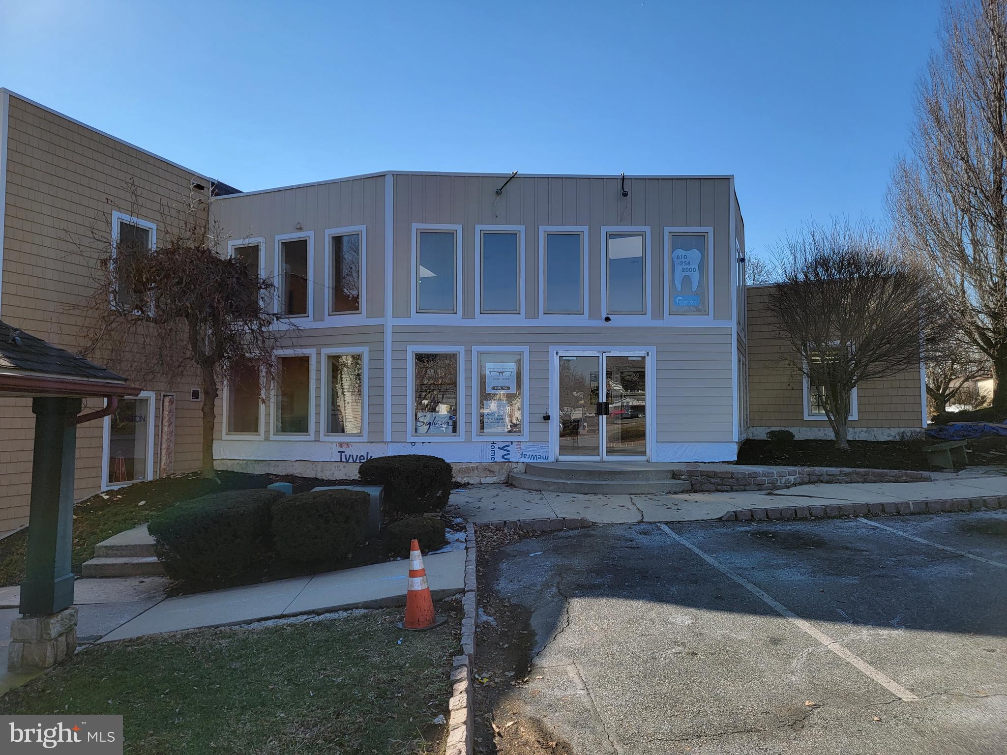 Office Spaces at Village At Stones Crossing!
This building is part of a commercial complex that was restored from historic farm buildings and houses.
This +/- 1567 office space features six small offices, common area restrooms, and three-phase electric and is located on the second floor Plaza also features ample parking throughout for 150 vehicles.
Join Easton Family Chiropractic, William Penn Family Dental, and Palmer Optical. Convenient access to Route 33, I-78 and Route 22. Pylon signage available. Space would be a great use for telemarketing company, spa, yoga studio or recruitment office.