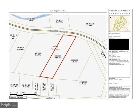 Vacant Land For Sale - 721 Wagontown Road<br/> COATESVILLE, PA 19320