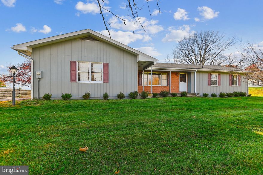 Spacious rancher w large eat in kitchen, formal dining room.  1st floor family room w fireplace. Enjoy the screened porch overlooking the backyard.  Formal living room is very roomy.  The primary bedroom features a full bath.  The lower level is unimproved and ready for you to design for your use.  Have fun on the level to rolling yard.