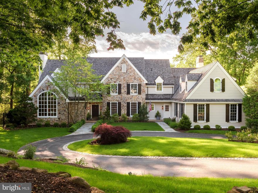 Nestled on a stunning 1.5 acre lot on a quiet cul-de-sac in the sought-after community of Leopard Farms, this home's classic Pennsylvania field-stone exterior is complimented by new Hardi-Plank fiber-cement siding (no stucco!).  Other major updates and improvements include: A new cedar roof (2016);  two-levels of stunning new outdoor living spaces (2017); three new zones of HVAC (all in the last four years);  a Generac natural gas generator with automatic switch-over (2015);  a redesigned and updated elegant master suite with a new walk-in dressing room, gas fireplace and hardwood flooring (2012);  a distributed audio system with built-in speakers indoors and out; and many replacement windows throughout.   Working from home?  You'll have just a short commute across the foyer to this handsome main floor office/ study with custom built-ins.  With three exposures of natural light and double, pocket French doors to the living room, you'll have the quiet privacy you need in a home office, without feeling isolated.  After work, unwind and enjoy two levels of stunning outdoor living spaces.  A covered back porch spans the back of the house - with access from the family/ great room, the kitchen/ breakfast room and the dining room - and offers plenty of outdoor living and dining space (there is even a separate space for grilling).  With no-rot/ easy care decking, a charming bead-board ceiling with recessed lighting,  built in speakers, and ceiling fans to keep you cool - this may be your favorite place! The covered porch is even cable-wired for an outdoor TV - so you can stay outside and binge your favorite shows all weekend!  When you're finished, head downstairs to the newly rebuilt lower level patio, take a dip in the hot tub and watch the sunset.   After all that relaxation, it might be time for some exercise ... so head inside to the finished lower level  where you'll find  two recreation spaces, plus an exercise room and even a full bath for a quick rinse.  Upstairs on the main living level you'll find warm and welcoming living spaces - including a fabulous great room with grand wood-burning fireplace  and dramatic vaulted ceiling,  a sunny and inviting breakfast room and country kitchen with creamy white cabinetry,  and of course, elegant dining and living rooms.  This thoughtfully designed floor-plan includes two main floor powder rooms, a main floor laundry,  an informal "family" entry  (with two coat closets) and inside entry to the (heated) 3-car garage.   Upstairs, the master suite is discreetly tucked away from other bedrooms through a double door entry.  With new hardwood flooring, a gas fireplace, plantation shutters, recessed lighting and a fabulous new walk-in dressing room/ master closet, this master suite is a serene retreat.   Also on this level are three more bedrooms and two more full baths ( including a "Jack and Jill" style bath shared by bedrooms 2 and 3, and an en-suite bath for bedroom 4).  The fifth bedroom suite (also with its own full bath) is accessed from a private back staircase and offers flexible living space as a guest, nanny or in-law suite - or even a second home office tucked away from the hustle and bustle of other living areas.  Four fireplaces:  Two wood-burning (one in the lower level family room and a second in the main floor great room), and two recently converted to natural gas (one in the living room and the second in the master suite).   The lovely 1.5 acre lot is made even more beautiful by new flagstone patios, walkways and professional landscaping.  The fenced  back yard could easily accommodate a pool, if that is in your plans.  A truly lovely and welcoming home in a premier Easttown Township location.  Shown by appointment only.