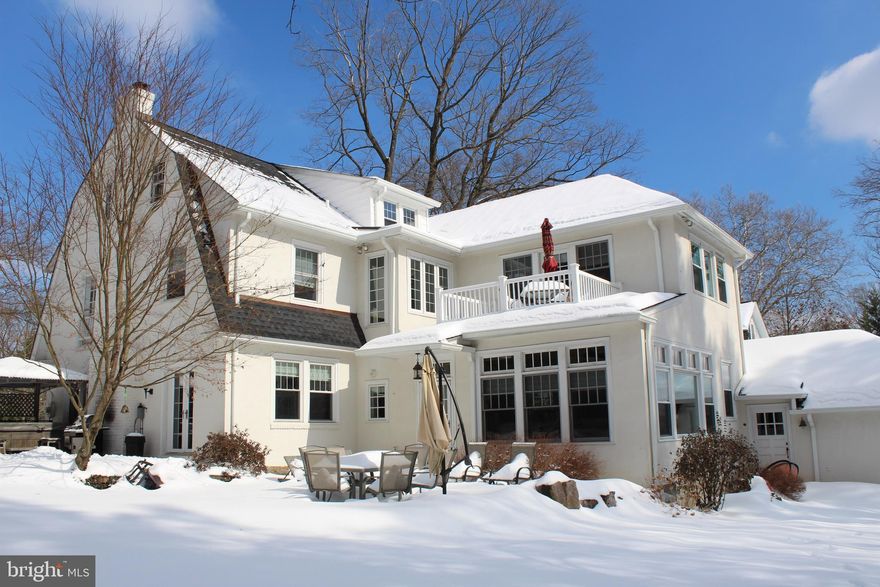 Exquisitely-maintained and gorgeous expanded Dutch Colonial home in fabulous Saint Davids walk-to-Wayne location. Perfectly situated in one of the most desirable neighborhoods within walking distance to downtown Wayne, Saint Davids R5 Train station and award-winning Radnor Township schools, this home offers over 4200 interior square feet, 550 sq ft finished basement area and almost a half acre of beautifully-manicured and level outdoor space to enjoy! This amazingly bright and beautiful home not only boasts elegance, expertly-appointed millwork and beautiful craftsmanship but also offers all modern amenities and space galore!  Enter this center-hall Dutch Colonial to find a luxurious dining room with beautifully appointed lighting and woodwork opening to a chef’s kitchen with both an office area and eat-in dining.  The chef’s kitchen overlooks a spacious and light-filled family room complete with a walk-out patio great for enjoying and entertaining. In addition to family room there is a first-floor powder room and luxurious formal living room with cozy gas fireplace and windows at every turn.  Breezing through the great flow of this home, the second floor offers a master bedroom suite complete with two walk-in closets and two additional closets, shower & soaking tub and beautiful walk out roof-deck overlooking the pristine yard. Also on second floor are three additional bedrooms with plenty of closet/storage space, (one bedroom currently used a den and two bedrooms with walk-in closets), full bath and second-floor laundry. Moving through the light-filled halls enter a third floor with full bath and bedroom that could double as an art/music room or home office. Adding flexibility to this incredible home is a large basement with both storage space and a wonderful finished space with sleek epoxy floors - perfect for a game room/fitness area that is perfect for enjoying and entertaining. Home is further complimented by 3-zone central air and 2-zone gas heat and when the time comes to enjoy the outdoors, a detached one-car garage, gorgeous yard expertly-landscaped and newly updated bluestone patio await!    Sellers have spared no expense in updating and maintaining this property, upgrades include: all new windows; installation of new french doors and screen doors; installation of custom window treatments and blinds; updated electric service; finished basement with epoxy floor & installation of new ceiling with recessed lighting; new front walkway; new patio and new play set installed.  Maintenance includes: replacement and installation of three A/C units for triple zone central air; insulation around new windows to improve HVAC efficiency; new roof and gutters installed; new gas fireplace with remote; new dishwasher, refrigerator, stove and range hood installed, new washer and dryer, new hot water heater; entire interior of home repainted; and professional landscaping.   Architectural plans for garage expansion are available for review/informational purposes upon request. Public record reflects tax information from 2019-2020 and does not reflect new assessment as of 1/1/21. Delaware County Tax reassessment information included in sellers disclosure. Please direct all tax related questions to Delaware County Tax Assessment office.