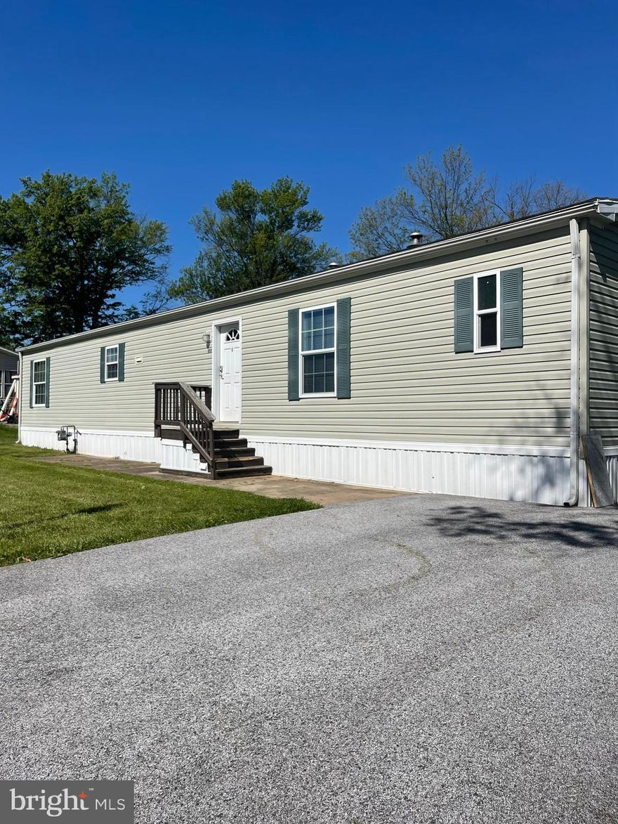 Renovated 2015 Champion 3/2 with 1056 sqft in Thunderbird Estates.  Home is 16 x 66, very nice and ready for new owners.  Park is quiet and surrounded by fields and nature.  Home will have new furnace, water heater, stove, and refrigerator.
All homes are required to have a shed.  This property will need one.

Park lot rent for 2026 :  Lot rent is $551 (+$41 for water and +$50 for sewer).  Dog (under 50lbs) extra $10/ month.  Check park for breed restrictions.  Trash is $74/Q through Penn Waste.  Storage available for $60/month.

Community Room for 1x  fee of $10 for access card.  This has full kitchen and dining set up for entertaining.
