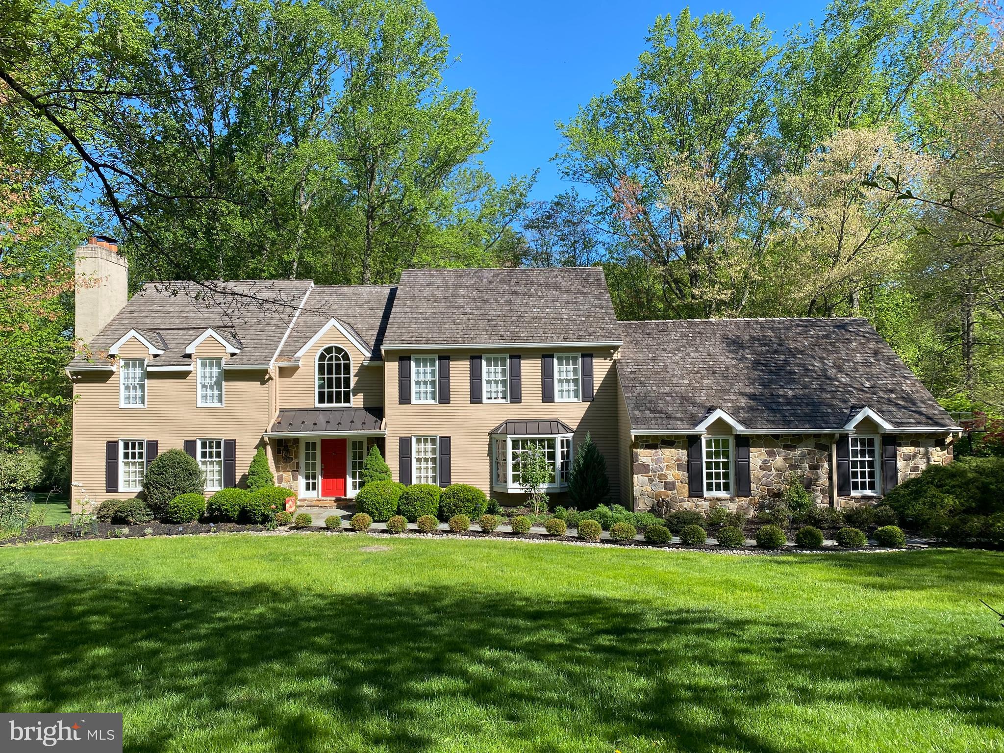 If location is everything look no further! This stunning 4 bedroom, 3.5 bath picture perfect home is ideally situated in the sought after community of Waterford in the heart of Chadds Ford. Elegant entry foyer, formal living room with stately marble surround fireplace, crown molding and French doors leading to the study with gorgeous views of the rear yard. Spacious two story family room with stone fireplace. You are going to love the amazing Cherry kitchen featuring high end appliances with a cooktop and double oven, large breakfast area with sliding glass doors to a wonderful deck and screened in porch. The laundry/mud room is a dream with plenty of storage and stylish porcelain back splash. Entrance to the 3 car garage that offers a separate workshop room., ideal for hobbies and woodworking. Powder room. Formal Dining room with crown molding, chair rail and wainscoting. Beautiful hardwood floors on the entire first floor! The primary suite is a true retreat highlighting a marble surround fireplace, practically new primary bath with free standing tub, attractive ceramic tile set on a diagonal, granite counters and beautifully tiled shower. Dramatic overlook to the two story family room, well appointed hall bathroom, three nicely sized bedrooms, two featuring large walk in closets. The lower level is exactly what you are looking for! Large area ideal for TV and family movie night, separate fitness room, full bathroom, plenty of windows for natural daylight, dining area with more windows and sliding glass doors leading to the blue slate patio overlooking a stunning wooded setting. Plenty of storage areas in the lower level. The perfect location, gorgeous lot and mint condition. A very special country location yet convenient to Wegmans, Whole Foods and The Glen Eagle Shopping Center. Enjoy many cultural activities such as nearby Longwood Gardens, Winterthur and The Brandywine River Museum of Art. Fine restaurants such as Gables, The Pear, Hearth and the Chadds Ford Tavern are just around the corner. An amazing home that you will cherish for years to come!