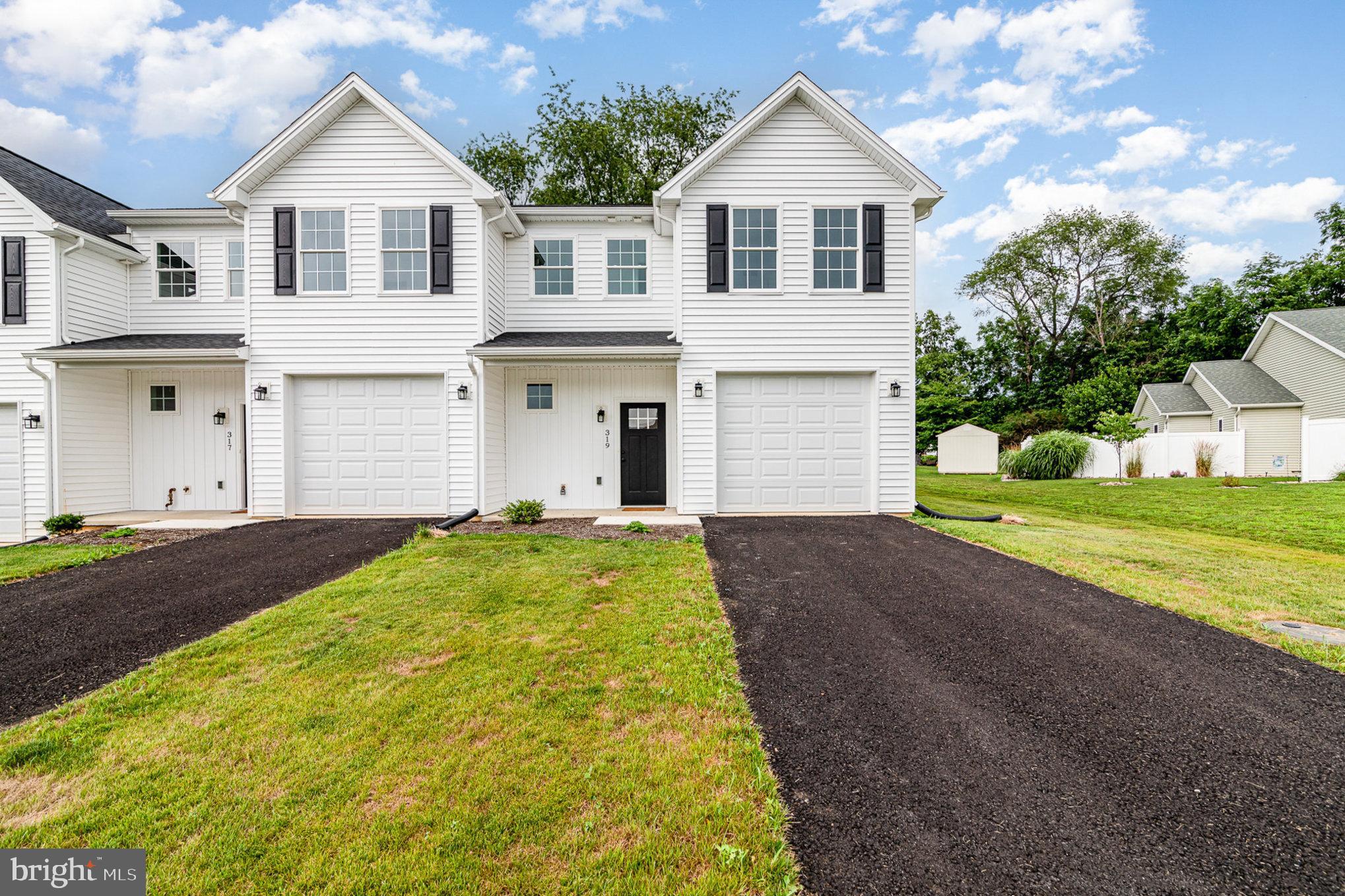 Welcome to 319 Pelham Ct.! This newly constructed end unit is move-in ready, with only two homes still available. Built by Fred Tiday Builders and backed by a 1-year builder warranty, this 3-bedroom, 2.5-bath home is located just minutes from downtown Carlisle in the South Middleton School District. The first floor features LVP flooring and 9-foot ceilings for a more open feel. The kitchen includes granite countertops, soft-close wood cabinets, and a gas stove. The primary suite offers a double vanity, private toilet room, and walk-in closet. Designed with energy efficiency in mind, this home includes a tankless gas hot water heater and gas furnace for added convenience and savings. Don't miss this incredible opportunity—schedule your private showing today before these final homes are gone!
