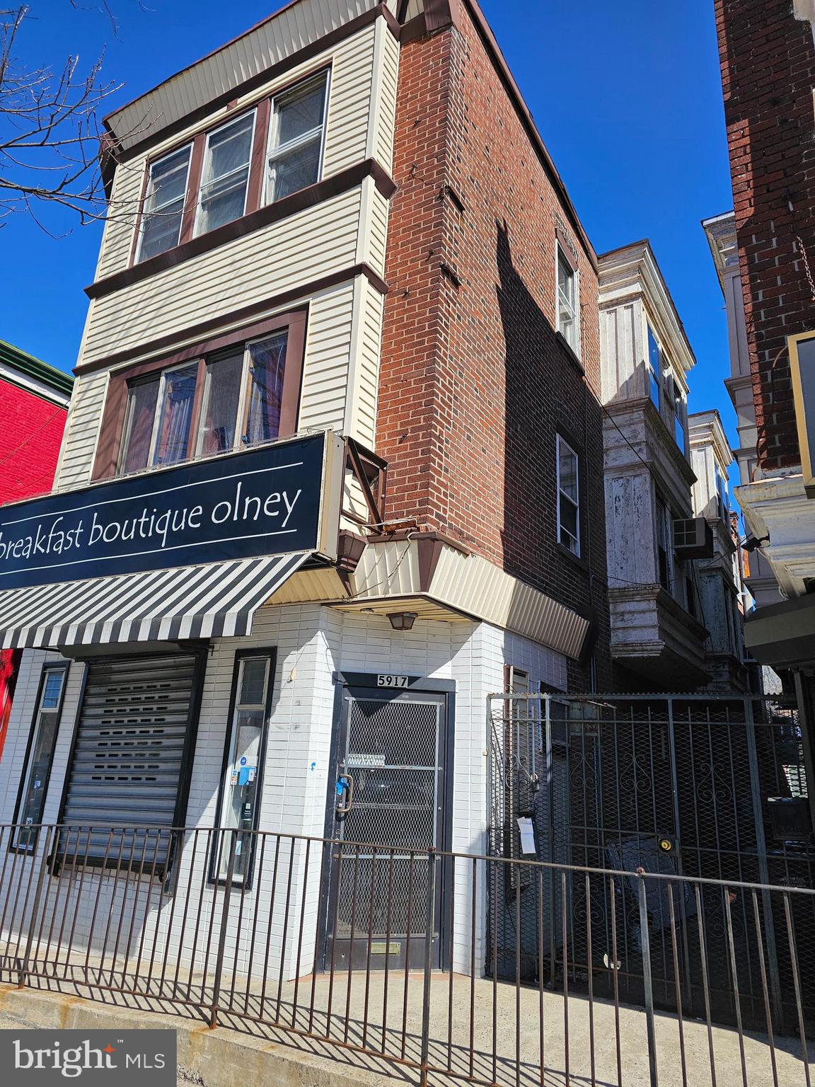 This is a large 3 story building, 3250 sqft of space. Was a 2 story restaurant with the kitchen and prep area in the rear of the first floor. Second floor was a seating area and or catering venue for larger parties. The back of the building winds around the rear of the 5915 N Broad St. The rear part of 5915 was a Prep area and a large walk-in refrigerator and dry storage. The 3rd floor was an Apartment with entrance from the side of the building. This building is a total shell, with so much potential for many different uses.