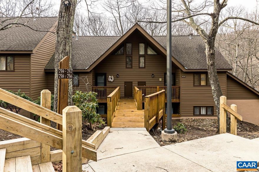 Great price adjustment and $5000 toward closing costs this won?t last long! In the heart of Blackrock Village, just steps away from skiing, dining, shopping, hiking trails and with its own community pool this light filled 1 bedroom condo can be your perfect mountain getaway. Tastefully furnished, updated and turn key it?s ready for you to grab your gear and come relax and enjoy all that Wintergreen has to offer! With the cool temps in summer play a round of golf, game of tennis or hop on a trail then relax by your mountaintop pool. In winter hit the slopes, have a spa treatment then curl up by the cozy fire. Year round take a wine tour or visit a local brewery, catch a music festival or crafts fair! This is the carefree lifestyle that can be yours with your own special place at Wintergreen!,Formica Counter,Painted Cabinets,Fireplace in Great Room