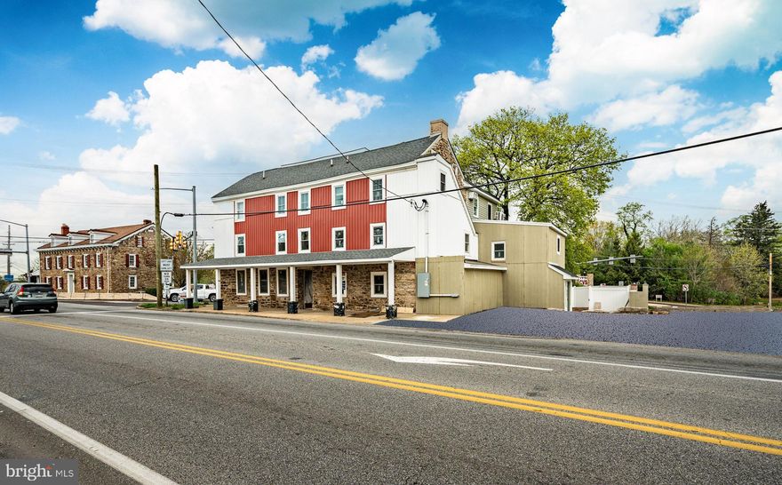 WOW - check out this Special!  A 12 month special rent reduction to $3800!! This is a great opportunity to relocate your business.  Great Commercial spaces are available on the first floor on this high traffic corner (20,000+ per day passing by here). Also, basement space, and another large storage area, The front unit has 2 story ceilings ,15 foot high with tons of extra windows for natural lighting.  This could be a restaurant, pizza parlor, spa/salon, professional, mixed office space, and many other uses with full approval.  Property is ready to be fitted to your needs! There is a rear space with side and rear entry that also has high ceilings and ready for you to develop the many business opportunities available.  The exterior of the building has a fenced in patio area that could accommodate outdoor restaurant seating,  This was formerly Bud's Bar and restaurant in Audubon , a highly successful and well-known establishment.  This is Zoned Village Commercial, so offers plenty of opportunity for the Entrepreneur.  This property is For Rent and also For Sale. The 2nd and 3rd floor have 4 high end luxury apartments also for rent.  2 one bedroom, one bath units, 1 Studio , one bath apartment and one 2 bedroom bilevel unit.   They start at $1800 per month.  The corner lot has parking for over 40+ cars on a 40,456 sq. ft lot and is so convenient to all major traffic routes such as 422, 476 and 76.  Serviced by public water and public sewer, central air and heating, all zoned separately.  Now ready for final development offering multiple choices for use and opportunity.  Total building sqft is approximately 6600, this commercial rental space is 3300, and is available at $ 3800 a month.  See agent for information on residential units.