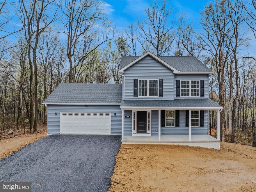 BRAND NEW!!! 100% completed.  Check out this beautiful 3 bedroom 2 1/2 bath colonial on a beautiful usable 2+ acre lot.  Full unfinished basement with rough in's for plumbing if you choose to finish. This lot is with lot of large mature hardwoods and has the parklike feel.  This house has LVP flooring throughout entire main level and carpet in upstairs bedrooms.  This house has a truly gourmet kitchen with large 6 ft center island with granite countertops and Whirlpool stainless steel appliances.  Don't miss out on this GEM.