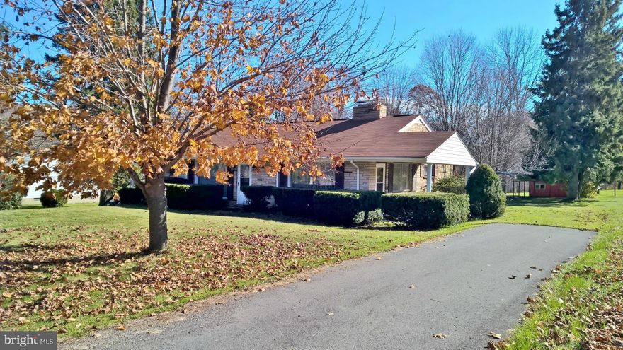 Excellent location just minutes from I 68. Stone rancher in excellent condition on level lot. Fireplace in living and master bedroom. Large air tight stove in the basement. New furnace, water heater, and central air. Unfinished basement is 1400 square with some flooring and walls. This is a must see!