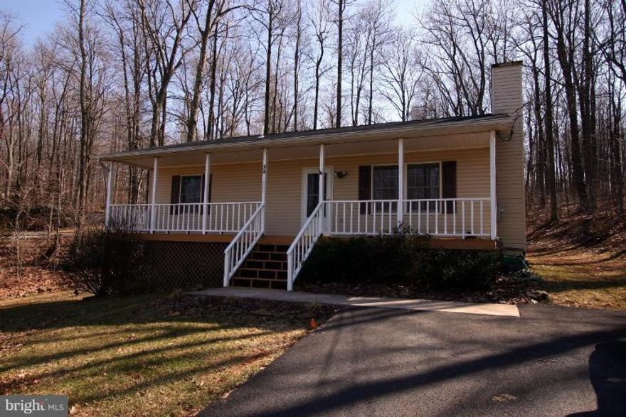 This full-front porch rambler has a peaceful, country setting yet is minute to I66 & near Fox Meadow Winery. The gleaming hardwood floors in the living room w/ a wood burning fireplace. The finished basement has a convenient walk-out entry, full size bath and washer/dryer in laundry room. .3 mile to hardtop state maintained hardtop road & 3 miles to I-66. Close examination credit/work/references.