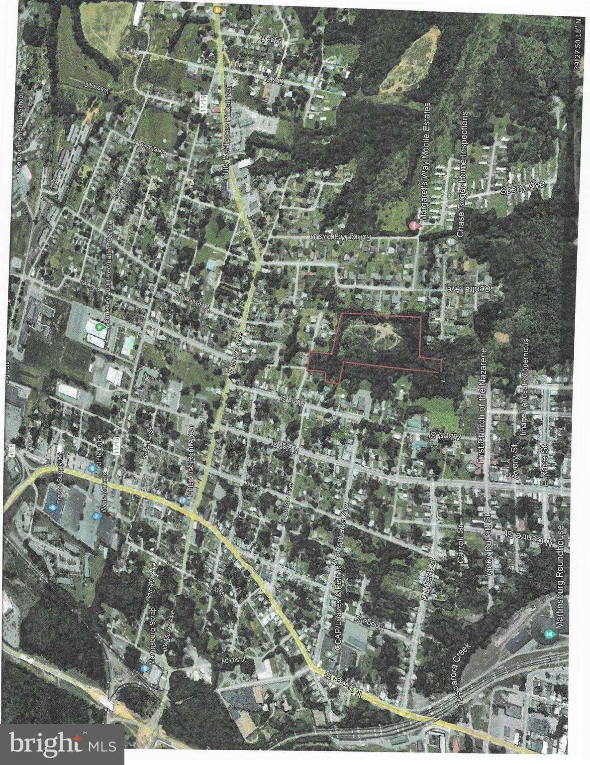 Rare find 6.8 acres City Of Martinsburg, call the City Of Martinsburg for Zoning info and water and sewer availabilty