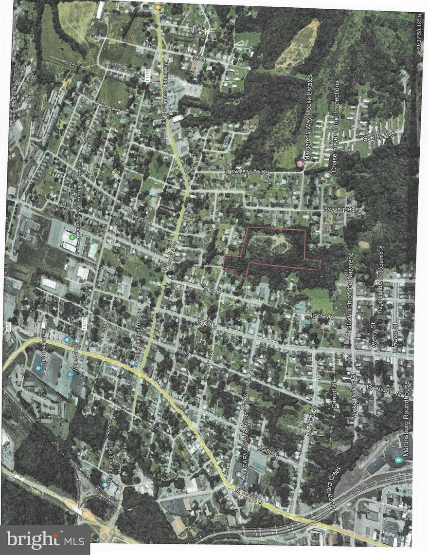 Rare find 6.8 acres City Of Martinsburg, call the City Of Martinsburg for Zoning info and water and sewer availabilty