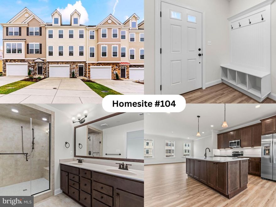 ***Immediate Delivery***Builder Incentive, READY- NOW Incentive, Receive $10,000 in Builder Credit plus  $12,500 in Closing Help OR $10,000  Builder Credit plus a 2/1 Rate Buydown AND $5,000 Closing Help with Preferred Lender & Title  company.  

Unit 104 Madison D3: 
Welcome to Meadows at Town Run.... Leonardtown’s Newest Townhome Community by Quality Built Homes! Discover the Madison-D3 Interior Unit, a thoughtfully designed 3-level townhome offering 2,604 sq ft of beautifully finished living space. This interior unit features an oversized one-car garage and an entry-level flex space that includes built-in cubbies and coat hooks, plus a versatile room that can function as a fourth bedroom, guest suite, or recreation room, complete with a full bath and closet. 

The main level boasts a spacious and open kitchen with Quartz countertops, brushed nickel fixtures, a center island, large walk-in pantry, and breakfast nook. The open-concept family room flows seamlessly from the kitchen to a 14x12 maintenance-free deck overlooking a fenced backyard, perfect for outdoor entertaining. 

Upstairs, retreat to the owner’s suite with tray ceiling, walk-in closet, and a luxurious Deluxe Signature Shower by QBHI featuring floor-to-ceiling tile, dual showerheads, a built-in seat, ledge, shelving niche, and recessed lighting. Two additional bedrooms, a full hall bath, and a convenient laundry room complete the upper level. 

Community amenities include sidewalks, a swimming pool, recreation center, pickleball and tennis courts, and playgrounds, all located in the heart of charming Leonardtown, Maryland.

Come experience the unmatched quality and thoughtful design that sets Quality Built Homes apart. Schedule your tour today!