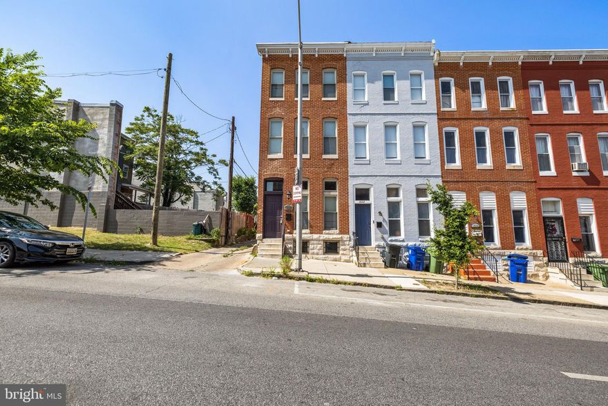 Don't miss this fantastic value. Brick end of group townhome with 3 bedroom 2.5 bathroom home. Flooded with natural light & beautiful hardwoods throughout the main level. This home is full of Baltimore charm from the marble stoop out front to the wonderful stair case inside. The third floor offers a fantastic private primary suite with large walk-in closet and bathroom. Rear yard is fenced with privacy fence for extra space for you to enjoy. Do not miss your chance to call this home.