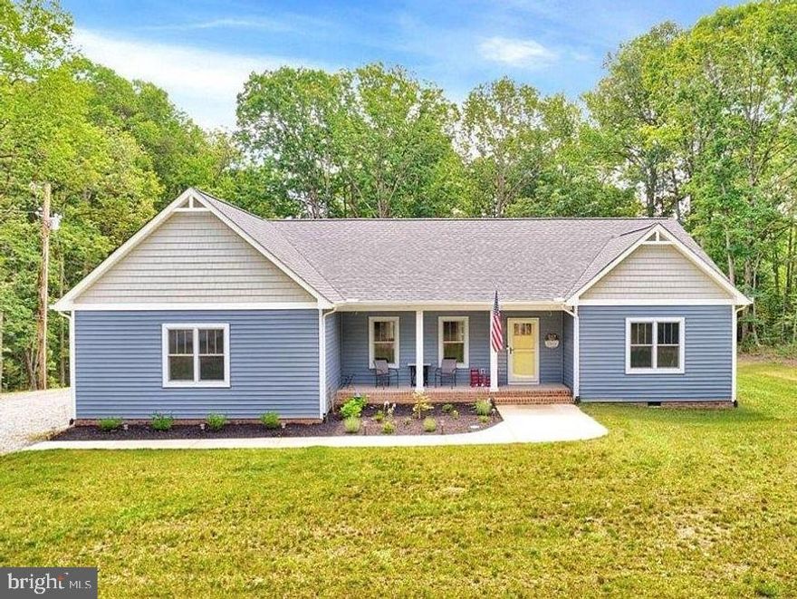 Charming Custom-Built Craftsman Home on 9.8 Acres in Hanover County. Welcome to 19274 Landora Bridge Rd, Ruther Glen, VA—a stunning custom-built craftsman home set in a private, rural, and agriculturally zoned area of resource-rich Hanover County. This like-new residence, just 2 years old, offers the perfect setting for those seeking a peaceful lifestyle with the potential for small-scale farming or hobbyist pursuits.

4 bedrooms (3-bedroom septic), including a luxurious primary suite with an ensuite bathroom, and 2 full baths. One bedroom is currently used as a home office and offers flexibility for your needs. The home features 2,124 sq. ft. of finished living space, designed with an open floor plan, vaulted ceilings, and luxury vinyl plank floors in the main living spaces and primary bedroom.  A delight for every cook, the kitchen is equipped with Café stainless steel appliances including a 3-zone refrigerator with a convertible fridge-freezer zone, a 6 burner gas stove, custom cabinetry, quartz countertops, and a glass tile backsplash.  The home boasts upgraded design elements such as solid core three-panel doors, craftsman extra-wide trim, Anderson doors and windows, and modern light fixtures. The primary bathroom features a spacious tiled shower and dual sink granite countertop vanity. A tankless gas Rinnai water heater ensures hot water on demand. The attached 2-car garage features a coated floor and a built-in work bench. Rest easy knowing this home is wired for a whole-house generator (generator conveys),  features leaf filter gutter guards, and a water treatment system. 

Enjoy the expansive 9.8-acre property, complete with a fenced garden with a drip irrigation system, greenhouse, and apple trees, as well as space for horses, chickens and livestock. A fully bush-hogged drivable path surrounds the entire property including the wooded undeveloped area of approximately 7 acres. Additional outdoor features include a front porch, patio and a metal roof storage shed. Bonus: The sellers are conveying full architectural drawings for a future 1-bedroom, 1-bath guest house with a walk-out lower level, offering further expansion possibilities and Airbnb/VRBO rental income potential.

Located in the highly regarded Hanover County School Division, ranked 12th in Virginia, this home provides a serene retreat while being convenient to I-95 and local amenities, including farmer's markets and grocery stores. Outstanding internet service is available through Starlink satellite. Priced at $589,000, this property is move-in ready and offers endless opportunities for customization and growth. Don’t miss your chance to own a piece of rural paradise—schedule your showing today!