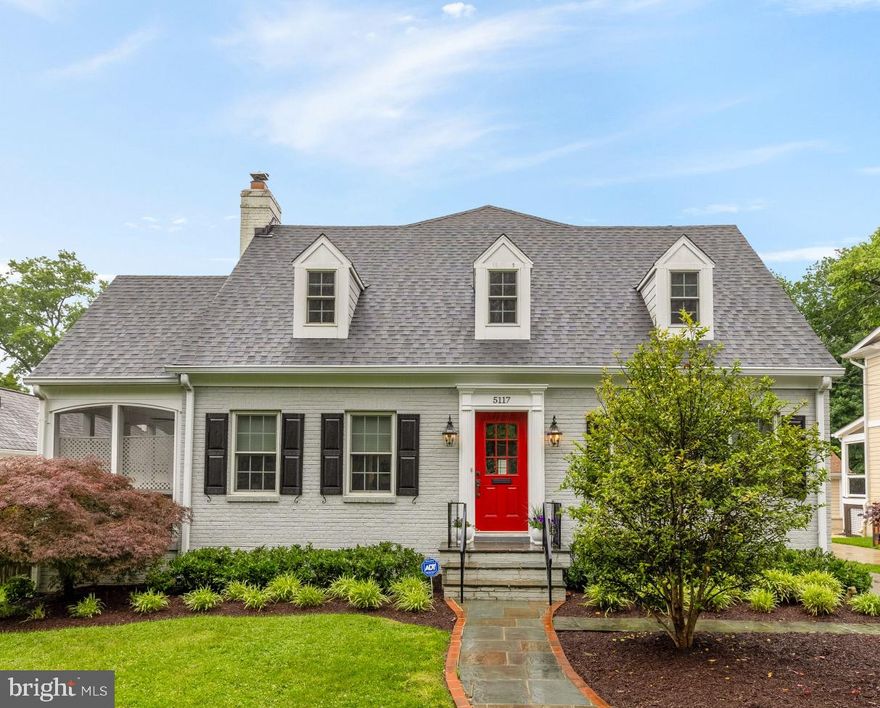 Discover a delightful blend of vintage allure and modern flair in this charmingly updated home, located just two blocks from all the excitement of downtown Bethesda! Originally crafted in 1938, this home has been lovingly expanded, boasting a spacious addition at the back and a detached two-car garage. A large driveway with additional parking pad provide plenty of parking. 

Inside, you'll find beautiful hardwood floors and generous room sizes throughout. The heart of the home is a large gourmet kitchen, complete with a walk-in pantry, stainless appliances, and plenty of cabinet space. The kitchen flows effortlessly into a sun-kissed family room, complete with built-in bookshelves for your favorite reads and a door that leads to the rear deck for those al fresco evenings. 

A first floor bedroom with full bath (currently used as a private home office) provides a convenient space for homeowners who desire one-level living. The main level also includes a spacious living room with a cozy wood-burning fireplace and a dining room featuring a built-in china cabinet. Enjoy outdoor living with a screened porch off the living room and a wrap around deck overlooking a large, flat, fenced-in backyard.  

Upstairs, the home offers four spacious bedrooms, including a primary suite with an en suite bath and walk-in closet. Each bedroom boasts ample closet space, ensuring plenty of storage. A full size laundry room is also located on the bedroom level. 

Additional features include a finished basement with a large recreation room, workspace, storage, and a substantial closet space with shelving. The property is surrounded by mature trees and landscaping, adding to the home's curb appeal.

Located just a stone’s throw from all that downtown Bethesda has to offer, this home offers unmatched walkability to the vibrant Bethesda Farm Market, grocery stores, restaurants, schools, and more — all just steps away!