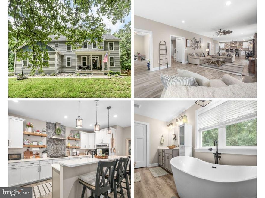 Priced well below recent appraisal! Experience luxury living in this beautifully crafted 5-bedroom, 3.5-bath residence set on just over 2 acres. Built in 2020, this home combines thoughtful design, high-end finishes, and exceptional craftsmanship throughout.

Step inside to discover bright, open living spaces and a chef’s kitchen that truly impresses—complete with double wall ovens, a gas cooktop with stainless steel vent hood, custom stone backsplash, under-counter microwave, a farmhouse sink, a large island, and a walk-in pantry. It’s the perfect setup for both everyday living and effortless entertaining. The custom dining table, chairs and barstools were designed specifically for the space and are available if a buyer is interested.

The inviting family room features a cozy fireplace and seamless flow from the kitchen—making it the heart of the home. Upstairs, the primary suite is a true retreat with a tray ceiling, spa-inspired bath featuring a freestanding soaking tub, walk-in shower, and dual walk-in closets. Two bedrooms share a Jack & Jill bath, while two others share a separate hall bath. Convenient bedroom-level laundry (washer and dryer convey).

A conditioned crawlspace provides great storage for seasonal items. Enjoy peaceful country living with no HOA—just minutes from town for shopping, dining, and commuting.