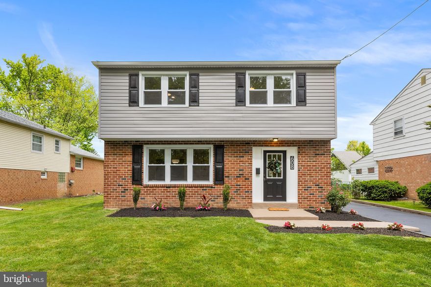 Welcome to this beautifully renovated 4-bedroom Colonial in the heart of Holmes that perfectly blends modern upgrades with warm, inviting charm. From the moment you arrive, the exceptional curb appeal sets the tone for everything this stunning home has to offer. Step inside and immediately notice the gorgeous hardwood flooring flowing throughout the main level. The spacious living room welcomes you with plenty of natural light and seamlessly leads into the show-stopping open-concept kitchen. Designed with both style and functionality in mind, the kitchen features sparkling quartz countertops, a gorgeous tile backsplash, brand-new cabinetry, updated plumbing fixtures, and a full suite of stainless steel appliances including a gas range. The layout continues effortlessly into the dining area, making entertaining easy and enjoyable. Just beyond, an incredible rear addition provides an additional living space highlighted by a cozy wood-burning fireplace, the perfect spot to relax year-round. A convenient first-floor powder room completes the main level. Upstairs, you’ll find four generously sized bedrooms, all offering ample closet space, along with a beautifully updated full hallway bathroom featuring tasteful modern finishes. The finished basement offers an enormous wide-open space with endless possibilities, perfect for a family room, home gym, office, playroom, or entertainment area. This home has been renovated from top to bottom and offers tremendous peace of mind with major upgrades including brand-new windows, a brand-new dual-zoned heating and cooling system, and an entirely new plumbing system throughout the home. Ideally located near everything Ridley Township has to offer, including shopping, dining, parks, and recreation. Commuters will love the quick access to both I-476 and I-95, making travel to Philadelphia, Wilmington, and beyond incredibly convenient. Move right in and enjoy worry-free living in this truly turnkey home!  Schedule and appoitment today!