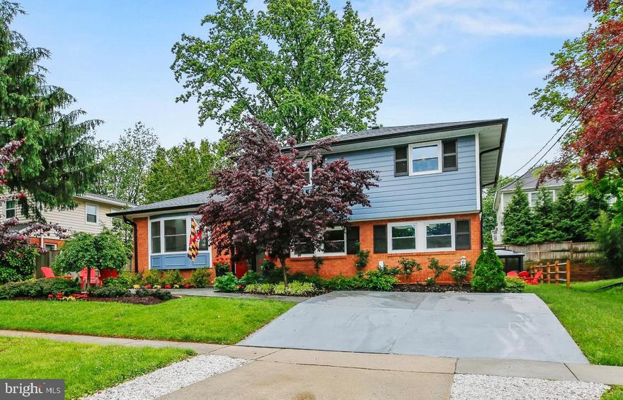 Experience the perfect blend of style, space, and location in this fully renovated 4-level split just minutes from downtown Bethesda and NIH. Thoughtfully expanded and updated, this home features an open-concept renovated kitchen with modern finishes, a spacious living and dining area, and a fully finished basement. The oversized backyard is a showstopper, perfect for outdoor entertaining with a large deck, front and back patios, a gazebo, and extensive landscaping including drainage and a privacy fence. Major updates include a new roof with six skylights, new windows, upgraded electrical panel, new HVAC and water heater, and an expanded driveway with two EV chargers. Located in the Whitman Cluster near Bradley Hills ES, this home offers unbeatable access to top rated schools, trails, and vibrant Bethesda living. Move-in ready and loaded with lifestyle upgrades, this one is not to be missed!