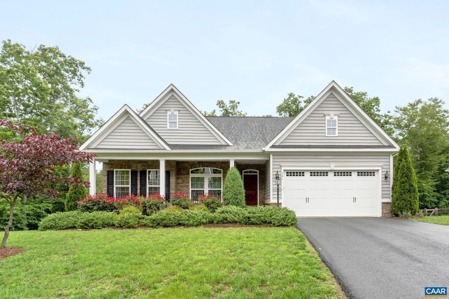 ?Highly Motivated Sellers! Bring an offer! Beautifully maintained 4BR/3BA home in the desirable River Oaks community! Built in 2016, this spacious Carolina Place model offers over 3,300 finished sq ft with an open-concept layout perfect for modern living. The main level features a light-filled Great Room with a gas fireplace, gourmet Kitchen with granite countertops, stainless steel appliances, and a large breakfast bar. Primary suite includes a walk-in closet and private bath. Two additional bedrooms on the main level plus a 4th BR and large Rec Room in the finished basement. Enjoy peace of mind with a Generac Whole House Generator included! Hardwood floors, central A/C, gas heat, 2-car garage, and beautifully landscaped 0.5-acre lot. Quiet, walkable neighborhood with nearby shopping, dining, and Fluvanna County schools. Move-in ready!,Fireplace in Living Room