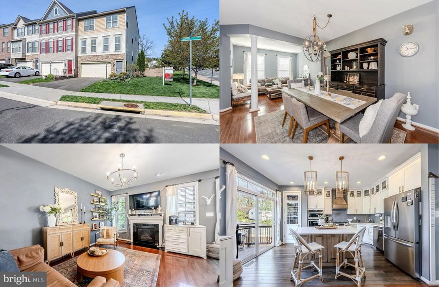 Enjoy the best of Warrenton living with easy walkability to charming downtown Warrenton, where you can stroll to local restaurants, boutique shops, coffee spots, parks, and year-round community events. Welcome to this beautifully maintained end-unit townhome infused with countless designer finishes and modern updates in the heart of Warrenton, offering the perfect blend of space, comfort, and convenience. Featuring 4 bedrooms and 3.5 baths across three finished levels, this home provides over 2,300 square feet of flexible living space, including a lower-level bedroom and full bath ideal for guests, an office, or hobby room. The main level showcases a beautifully renovated gourmet kitchen with an abundance of shaker style traditional and glass front cabinetry, gleaming quartz countertops, an updated pantry, and modern stainless appliances including a built-in microwave, wall oven, and a slide-in gas range with custom suspended vented hood. A large center island with chic pendant lighting provides bar style seating, as hardwood flooring flows into the comfortable living and dining areas designed for everyday living and entertaining. Enjoy outdoor living on the rear deck overlooking a larger fenced yard, a rare find for townhome living. A separate library on this level makes a perfect home office, and a stylish powder room rounds out the main level. Upstairs, the primary suite is your own private oasis boasting a deep tray ceiling with a designer chandelier, windows on two walls, two walk-in closets, and an ensuite bath with a dual sink vanity, water closet, soaking tub, and glass enclosed shower. Three additional generously sized bedrooms share the hall bath, while a laundry room on this level adds convenience. The walk-out lower-level recreation room has plenty of space for games, media and relaxation, and has sliding glass doors opening to a paver patio and the oversized fenced yard with a spacious garden shed. Additional highlights include a garage with added storage and an attic storage area with built-in shelving and flooring. Ideally located just outside the historic core, you get the perfect balance of quick access to Main Street with a quieter residential setting. This is a true in-town lifestyle property that combines space, functionality, and walkability in one of Warrenton’s most desirable location!