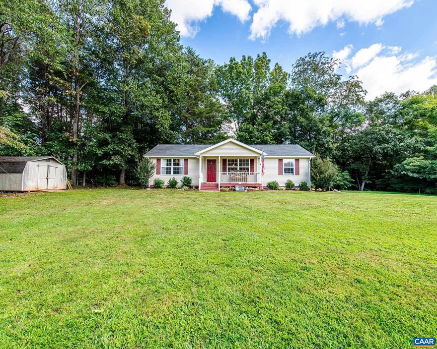 Welcome to your retreat in the heart of Barboursville wine country!  This home offers the ease of one-level living with an incredible, park-like front yard on  2.2 acres. Inside, you?ll find with a comfortable,  open floor plan with 3 bedrooms, 1 bath, an updated kitchen with butcher block counters, and a recently renovated laundry/mud room that adds both style and function.  The large rear deck provides the perfect spot for outdoor dining and relaxation, while the front porch offers an unbeatable view of the property. The highlight of this home is the expansive, mostly level front yard?ideal for gardening, animals, play, or simply enjoying the outdoors.  With Agricultural zoning and no HOA, you?ll have the freedom to make this property your own. Tucked back off a main road, this incredibly convenient location offers excellent commuter access?just 5 minutes to Ruckersville, 25 minutes to Charlottesville & UVA, and under 90 minutes to Washington, DC. It?s the perfect blend of privacy, convenience, and country charm.,Wood Counter