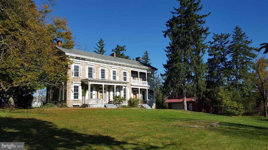 Beautiful old home on 31.58 acres in Wellsville. Requires restoration. Seller began the process for bed & breakfast, catering and event location.  Located in the quaint town of Wellsville. Close to historic Gettysburg.