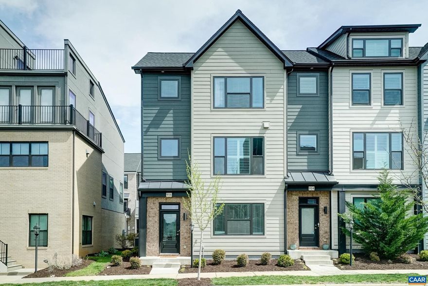 The END UNIT Bainbridge, a light filled 22? wide townhome thoughtfully designed for an efficient use of space. The entry level has an office, full bath, & attached two car garage. The open main level is perfect for entertaining w/ great room, dining, kitchen w/ 9? island, Trex deck, & � bath. The 3rd level consists of the primary suite, dual vanity hall bath, two additional bedrooms, & side by side laundry. Premium location in the heart of Old Trail across from 18 acre Western Park, steps to dining, coffee shop, the pool, golf, walking trails, schools & more! Every home is Pearl Gold Certified and HERS scored by a third party to ensure quality, comfort, energy efficiency, & peace of mind.,Granite Counter,Maple Cabinets