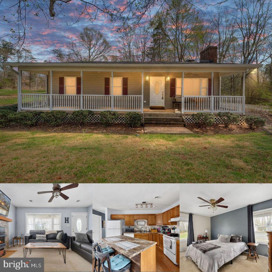 Well-maintained 3-bedroom, 2-bath home set on over 2.5 acres, offering comfort, space, and convenience. The property features an updated kitchen with newer countertops, backsplash, and flooring, flowing seamlessly into the family room—ideal for everyday living and entertaining.

A pellet stove adds warmth and efficiency during the colder months, creating a cozy and inviting atmosphere. Additional updates include a newer roof and washer and dryer.  

Outside, the property includes a detached two-car garage and a storage shed, providing ample space for vehicles, tools, and equipment. The expansive lot offers plenty of room to enjoy outdoor living, gardening, or simply taking in the surrounding setting.

Conveniently located with easy access to Fredericksburg, Warrenton, I-95, and I-66, this home combines peaceful living with commuter-friendly access.