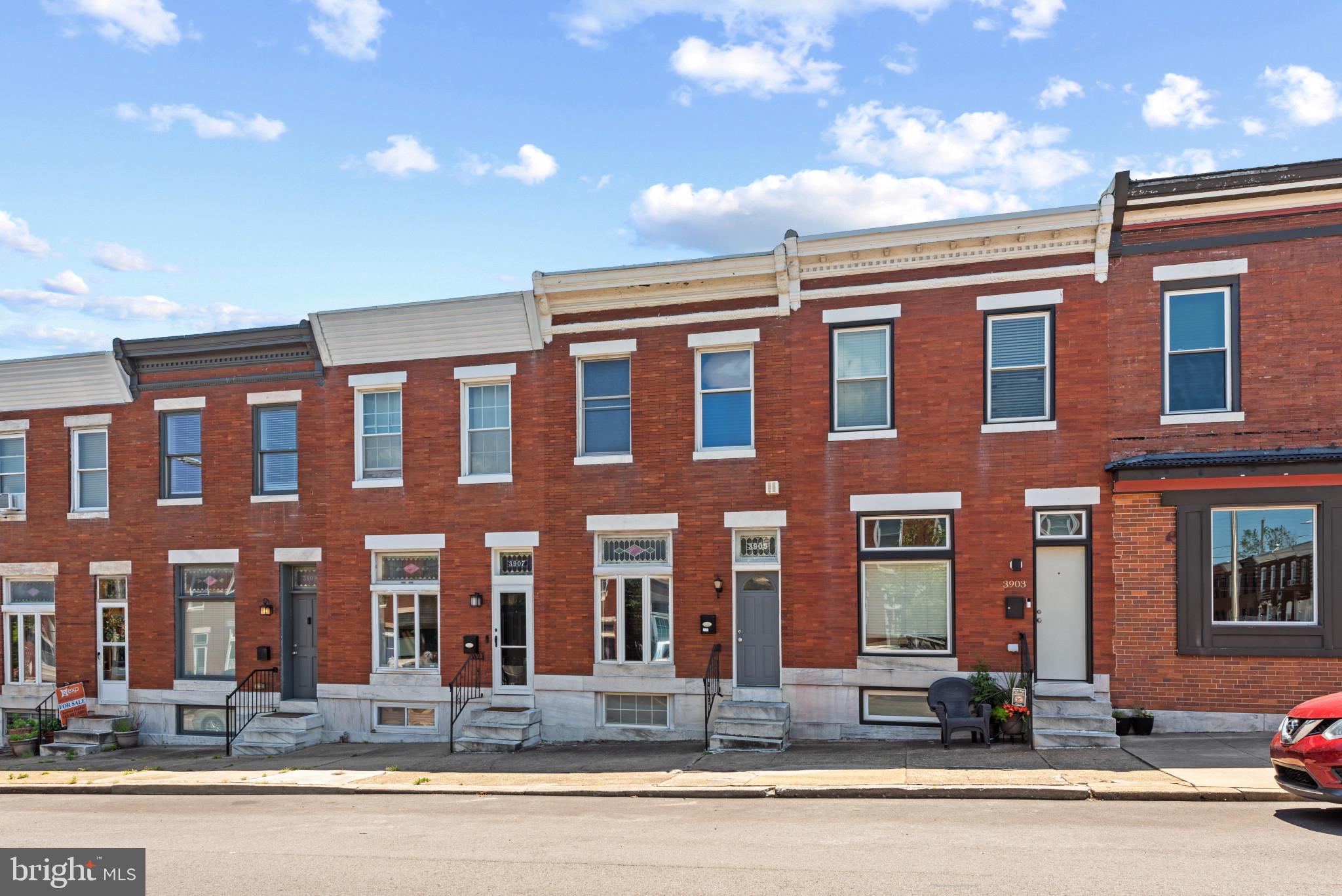 Step into this beautiful home located in the desirable Brewer's Hill neighborhood, offering a perfect blend of modern amenities and classic charm. The open floor plan on the main level is highlighted by exposed brick and gleaming hardwood floors, creating an inviting and spacious environment perfect for entertaining and family living.
The kitchen is a chef's dream, featuring upgraded countertops, a stylish subway tile backsplash, ample cabinet space, and sleek stainless steel appliances. A convenient half bath on the main level adds to the home's functionality.
Upstairs, you'll find two generously sized bedrooms and two full baths. The primary bedroom is a true retreat, complete with an en suite bath and walk-in closets, offering both luxury and convenience.
The finished basement provides additional living space and a room perfect for storage or a home office. This home truly has it all, combining comfort, style, and a prime location. Don't miss the opportunity to make this stunning house your new home!