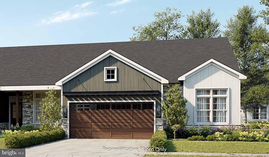 UNDER CONSTRUCTION Estimate Completion March 2024: This 1-story end-of-row townhome in the 55+ community of Cortland Park includes a 2-car garage and 10 ft ceilings. Stylish vinyl plank flooring flows throughout the main living areas. To the rear of the home is the spacious owner’s suite with an expansive closet and private bathroom with double bowl vanity and 5’ tile shower. The kitchen is well-appointed with stainless steel appliances, heightened cabinets, and quartz countertops with tile backsplash. Sliding glass doors off the family room lead to the patio. The family room boasts a cathedral ceiling and a cozy fireplace with stone surround. An additional bedroom, full bathroom, and study are located towards the front of the home. Sales Center Hours: Tuesday-Saturday 11-5pm and Sunday 12-3pm * All prospects must register their realtor at the first visit.