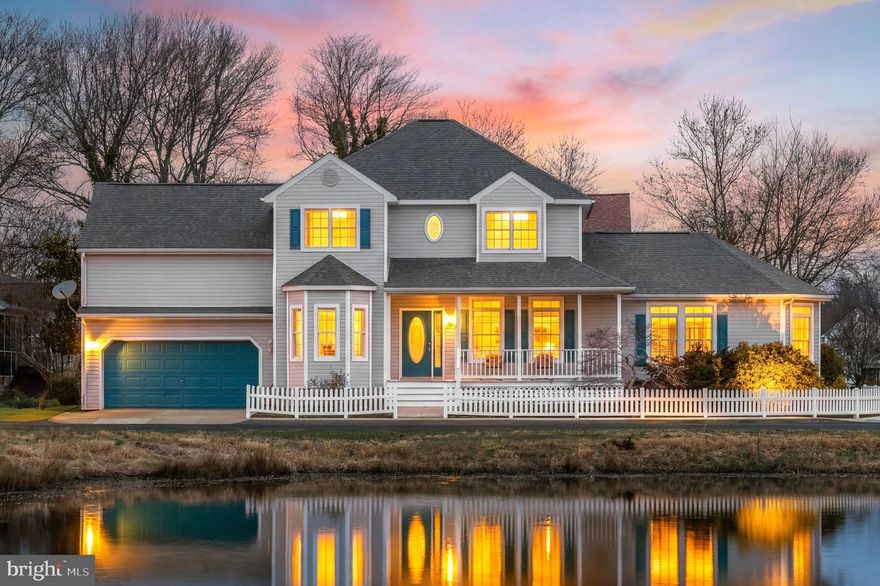 Welcome to coastal living in the sought-after Clearwater community—just approximately 2.5 miles to the beaches of Bethany Beach. This spacious 4-bedroom, 3-bath home offers over 3,200 square feet of well-designed living space, perfectly blending comfort, functionality, and a relaxed coastal lifestyle.

Enjoy peaceful pond views right from your home, with fishing permitted—ideal for quiet mornings or unwinding after a day at the beach. The open and inviting layout provides ample room for entertaining or personal comfort, while large windows allow natural light to fill the home.

Located in a community known for its low HOA and desirable amenities, residents enjoy access to a community pool and beautifully maintained surroundings. A 2-car garage offers plenty of storage for beach gear, bikes, and all your coastal essentials.

Just minutes from the sand, boardwalk, and some of the area’s best dining and shopping, you’ll also find yourself close to the popular Sea Colony and surrounding attractions. Whether you're heading out for a beach day, enjoying local seafood, or exploring nearby parks and waterways, this location puts it all within easy reach.

Recent upgrades for peace of mind, include a new roof in 2022, as well as new heat pump and hot water heater in 2024.

Whether you're seeking a primary residence, vacation getaway, or investment opportunity, this home delivers the perfect combination of space, location, and coastal charm.