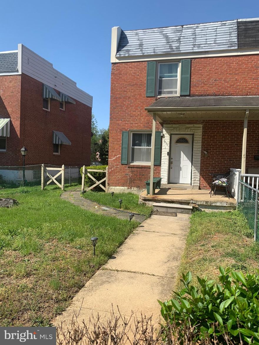 This property is Great for a first time buyer or even an Investor!  Add this 3 level property property with 3 finished levels  to your Portfolio!  When you enter into the property you will find beautiful hardwood floors welcoming you to your living room, with a separate dining room and Kitchen with a Gas stove, dishwasher with ceramic tile flooring.  Going out the rear kitchen door you will find a covered porch and a 2 car parking pad!  This property has 3 bedrooms all with hardwood floors, 1 full bathroom and 1 half bathroom in the basement.  This property is ready for a little paint and a new owner!  Do not delay, make you appointment today!