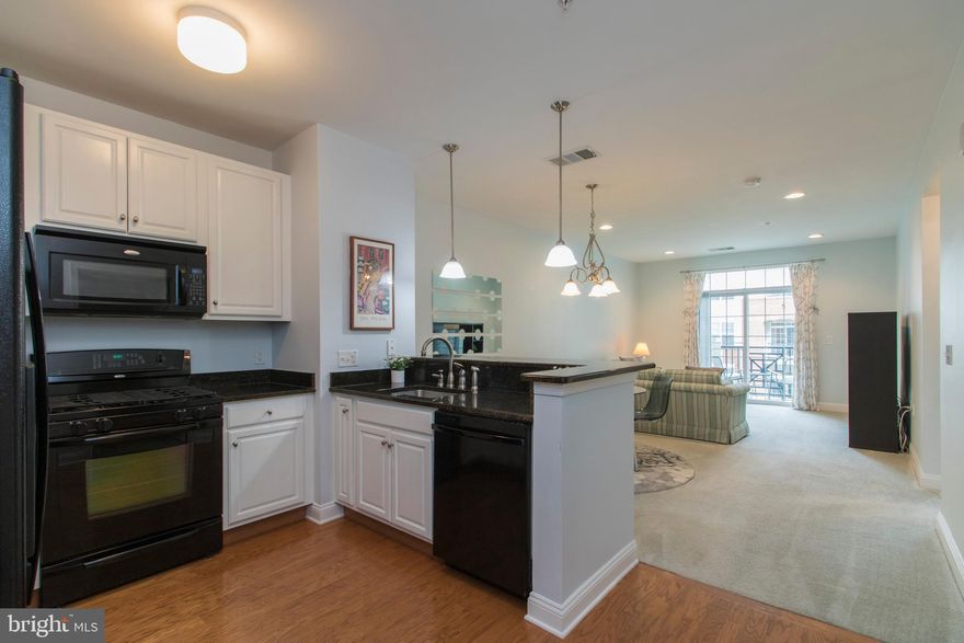 Welcome home to 300 W Elm St #2225, a beautiful 1-bedroom with a DEN Dresher condo at the Grande! If you are looking for low maintenance living literally steps away from all of Fayette Streets shops and restaurants, this is a must see. Step inside to the impeccably maintained condo complete with the highly sought-after open floorplan. Neutral paint and flooring throughout is sure to please any decorating taste (or is the perfect blank canvas for those who want to add a vibrant splash of color!) Hardwood flooring is located in the entry way (where you will find the private laundry closet) and throughout the kitchen. The kitchen features 42” cabinetry, granite countertops, a breakfast bar, and appliance package (refrigerator, gas range, built-in microwave and dishwasher). The breakfast bar is ideal to grab a quick weeknight meal or use as the snack-hub when hosting. The spacious living room comes complete with plush carpeting, recessed lighting and glass sliders that allow loads of natural light to stream inside. The balcony overlooks the side of the building and is large enough to add a comfy chair or two to enjoy the outdoors this spring and summer. Throw down an outdoor rug, add some potted plants and get ready to enjoy your own outdoor oasis. The bedroom receives excellent natural lighting and is accented with crown molding. The large walk-in closet provides all the space you need for clothes and accessories. The bathroom features tile floors, over-sized one sink vanity, a tub shower with glass sliders and additional shelving space for towels. The best part about this 1 bedroom floorplan? The added Den space! Great for those who work from home and need a home office, set up as a cozy reading area, add a peloton and some weights for your own work-out studio or use as a guest bedroom when friends and family need to stay over. Parking is a breeze! This condo includes a 1 car garage parking space and there is a huge parking lot for overflow parking. The community pool is located in the courtyard of this building, which will come in handy this summer. There are BBQ areas scattered throughout the community and the fitness center is located in building 350. Easy access to the Schuylkill River Bike Trail and the Septa Train Station. Why wait? If you are looking for a move-in ready condo in Conshohocken, this is a must see!