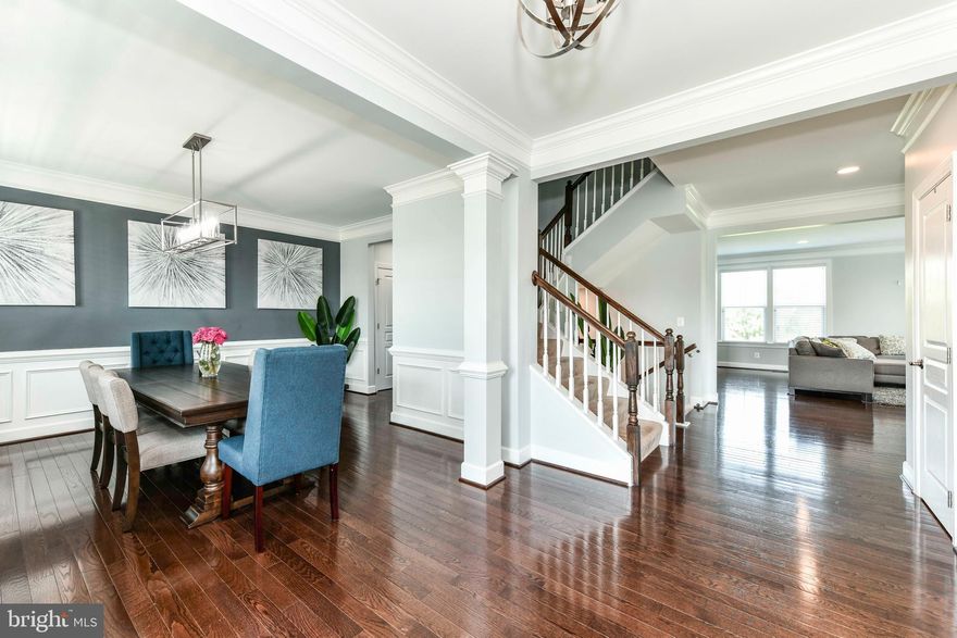 Welcome to this exceptional four-story, six-bedroom, five-and-a-half-bath single-family home in Leesburg, where luxury and comfort meet everyday living at its finest*
This home offers a bright, modern aesthetic with chic finishes and a layout that flows beautifully from room to room*
Gleaming hardwood floors extend across most of the main level, where you'll also find a private office and a spacious, open-concept kitchen that anchors the home*
The massive kitchen features sleek countertops, ample cabinetry, and connects seamlessly to the inviting family room — perfect for gathering or relaxing at the end of the day*
Upstairs, the private bedrooms are generous in size, offering peaceful retreats with ample closet space and natural light* The primary bedroom is not only spacious and private, but gives way to a stunning ensuite bath with a gorgeous soaking tub, two vanities, and a walk-in shower.*
The bathrooms throughout are sophisticated and updated, featuring designer details and finishes.*
A top-level loft with a full bath provides an ideal space for guests, a home office, or a bonus living area.*
The fully finished basement adds even more flexibility with additional storage and entertainment space.*
Step outside to enjoy a truly expansive backyard that backs to open land, offering quiet, scenic views and room to spread out.* Lawn care included* EV Charger in garage*
Located in one of Leesburg’s most desirable neighborhoods, this home is just minutes to Stone Tower Winery, Roots 657, Downtown Leesburg, the Leesburg Premium Outlets, and many more shops, restaurants, and local attractions*