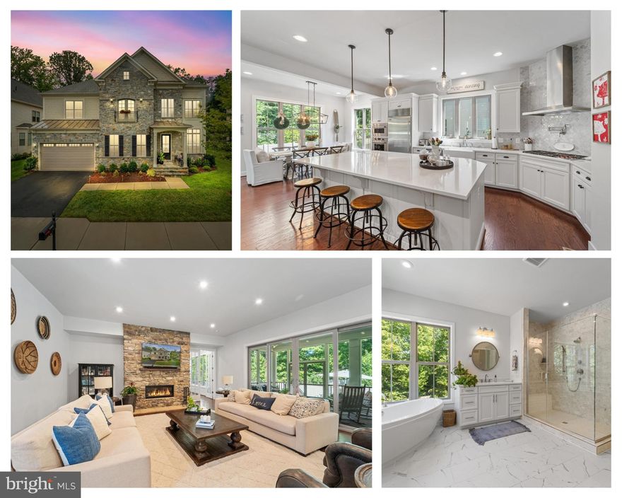 Welcome to 13064 Amber Dell Ct, Fairfax, VA, where elegance meets modern comfort in this beautifully designed 6-bedroom, 5.5-bathroom home. Built in 2019, this expansive residence offers over 5800 square feet of living space, a 2-car garage, and is perfectly situated on a serene lot that backs to trees.

Step inside the grand two-story foyer and be greeted by the warmth of hardwood floors that flow throughout the main and upper levels. The open and airy floor plan is highlighted by an abundance of windows, all tinted to protect against UV rays while allowing natural light to fill the home.

Every detail in this home has been thoughtfully upgraded, from the quartz countertops to the premium cabinetry found throughout. The gourmet kitchen is a chef's dream, featuring Wolf and SubZero appliances, a large center island, and a spacious pantry. Whether you're hosting a dinner party or enjoying a quiet meal, this kitchen has everything you need.

Entertain guests in the inviting family room or step outside to the screened-in porch, complete with two ceiling fans, recessed lighting, and wiring for your entertainment needs. The porch provides a perfect spot to relax while enjoying views of the fenced-in backyard and surrounding trees. 

The main level also includes a convenient bedroom with a full en suite bathroom, ideal for guests or multi-generational living. 

Upstairs, the primary suite is a true retreat, boasting large windows, a tray ceiling, dual walk-in closets, and a luxurious en suite bathroom with two vanities, a large shower, and a soaking tub overlooking the trees. The upper level continues with a versatile loft space, a second bedroom with dual closets and a Juliet balcony, a third bedroom sharing a hall bathroom, and a fourth bedroom with its own full bathroom.

The lower level is an entertainer's paradise, featuring a large rec area with a wet bar, the sixth bedroom with an en suite bathroom, and walk-out stairs leading to the backyard. The exterior is beautifully landscaped with additional features such as an in ground irrigation system, lighting, and a flagstone patio.

Don’t miss this exceptional opportunity to own a home that combines luxury, countless upgrades, and convenience in a prime Fairfax location. Schedule your private tour today!