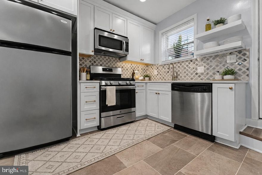 REDUCED, Seller offering closing assistance! Welcome to this  rare Patterson Park  cozy 2 Bedroom, 1 Bath brick home featuring a versatile den, recently updated kitchen and, unfinished waterproofed basement that spans the entire footprint of the house.  Nestled on a quiet, one way homeowners street that also boasts a private, serene backyard perfect for relaxing or intimate gatherings.