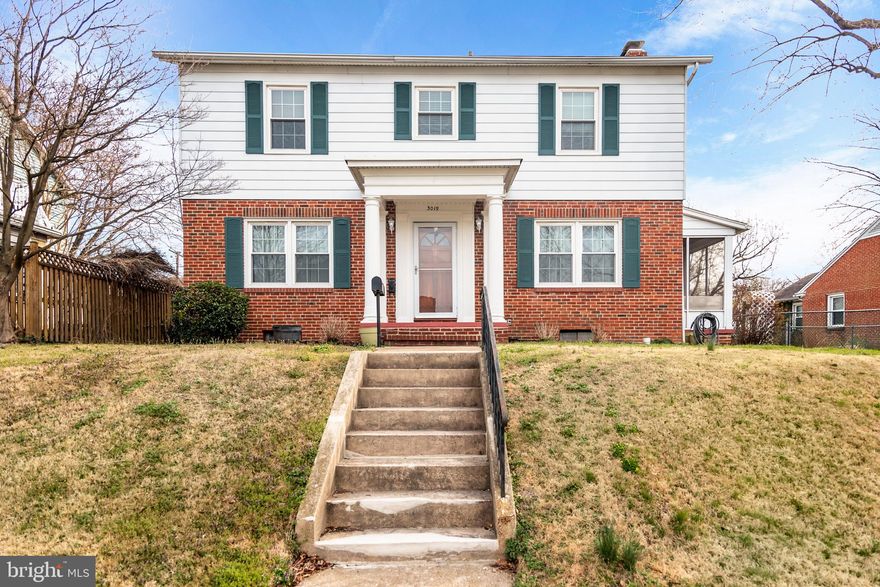 Welcome Home to this Lovely 3 Bedroom, 2 Full Bath Colonial Amenities include Updated Kitchen, Hardwood Floors, Spacious Room Sizes, Main Floor Bedroom, 2 FP's, Ample Closet Space, Enclosed Side Porch, Unfinished Basement w/Rough In, Rear Deck, Fenced Rear Yard and 2 Car Detached Garage/Parking Pad Don't Hesitate on this Beauty!!!!