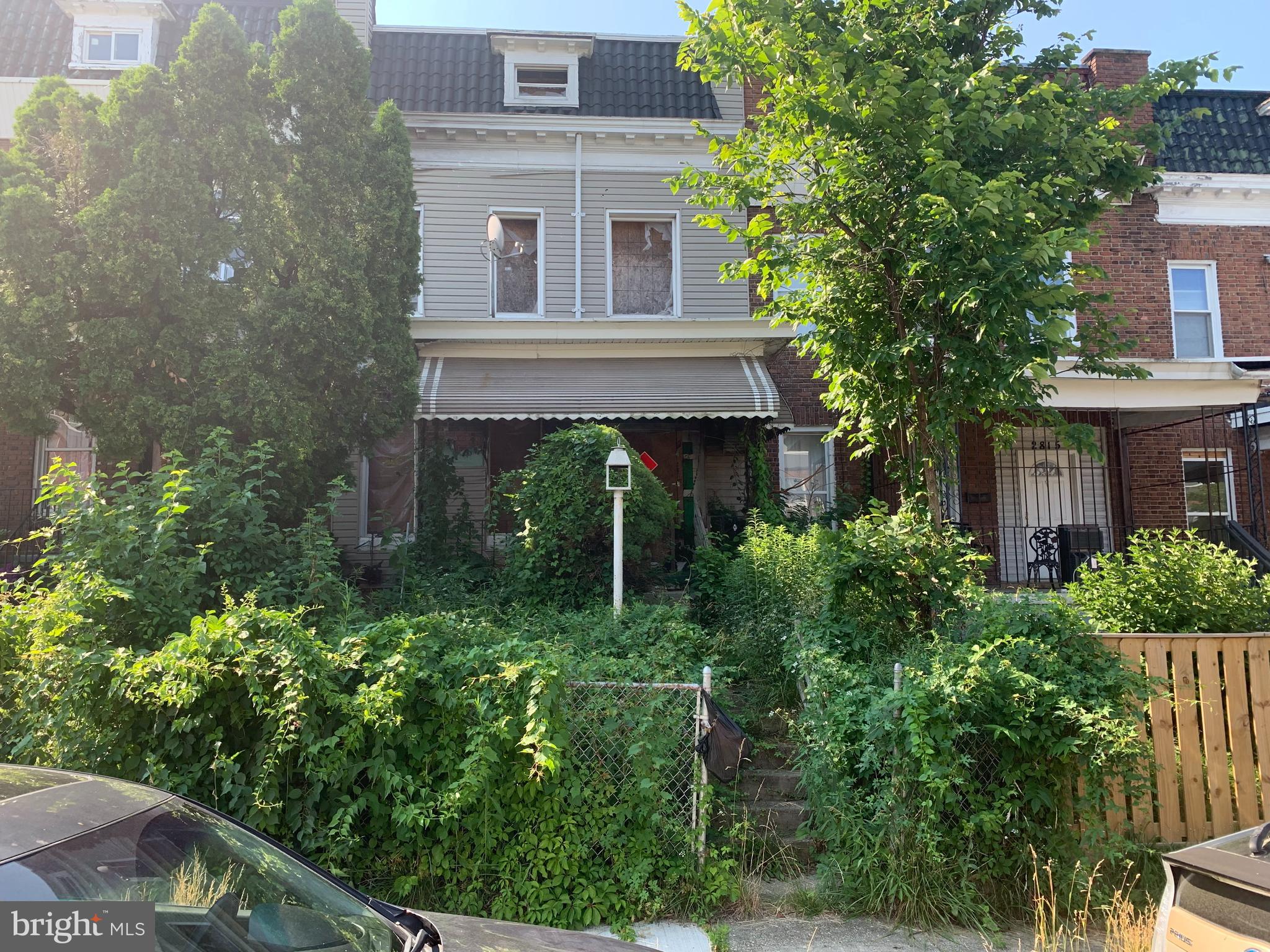 ONLINE AUCTION: Bidding begins 6/28/2024 @ 10:00 AM. Bidding ends 7/2/2024 @ 11:20 AM. List Price is Suggested Opening Bid. Deposit: $5,000.
This 2-story porch-front townhouse is located in the Park Circle area, conveniently situated just minutes from Druid Hill Park, Cold Spring Park, Hanlon Park, Mondawmin Mall, Coppin State University, and the West Cold Spring Station Metro. The property offers easy access to Reisterstown Rd, a major traffic artery, facilitating smooth and quick connectivity to various parts of the city. Property is a vacant shell in need of total renovation.