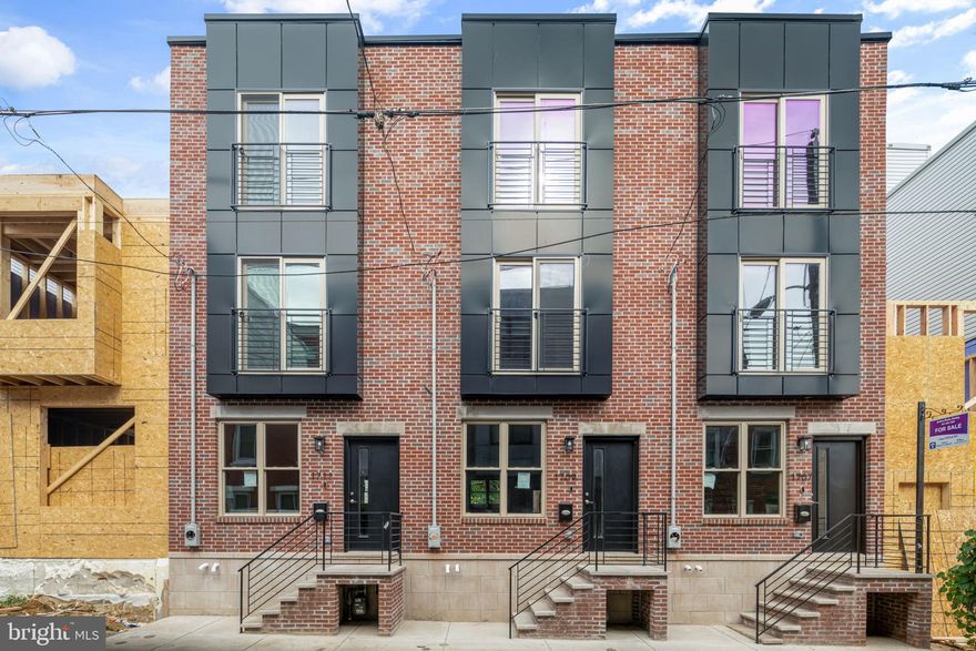 LOCATION! WALK TO THE SUBWAY STATION.. Featuring 3 Bedrooms and 3 Bathrooms this beautiful, brand-new custom-built home was carefully designed with upgrades galore!  The 1st floor has 9' ceilings and features a spacious family room, dining area, and a custom gourmet kitchen with Quartz counter tops,The kitchen is filled with natural light and looks out onto the backyard which is perfect for outdoor entertaining. The 2nd floor features 2 generously sized bedrooms, each with their own closets . The third floor is a private retreat offering the primary suite and the primary bath.  The primary bath has a gorgeous tile hexagon floor tile, double bowl vanity, and a spacious custom designed walk-in shower.  There's even more outdoor space on the roof deck with amazing 360-degree views. There is another floor of living space in the finished lower level, which is complete with a large flex room that could be utilized as a 4th Bedroom, home office, or playroom and a conveniently located full bathroom..  This property has an approved 10 year Tax Abatement and 1 year builder warranty. Come see this beautiful new construction in the heart of Francisville. approximate 2100 sqft including basement