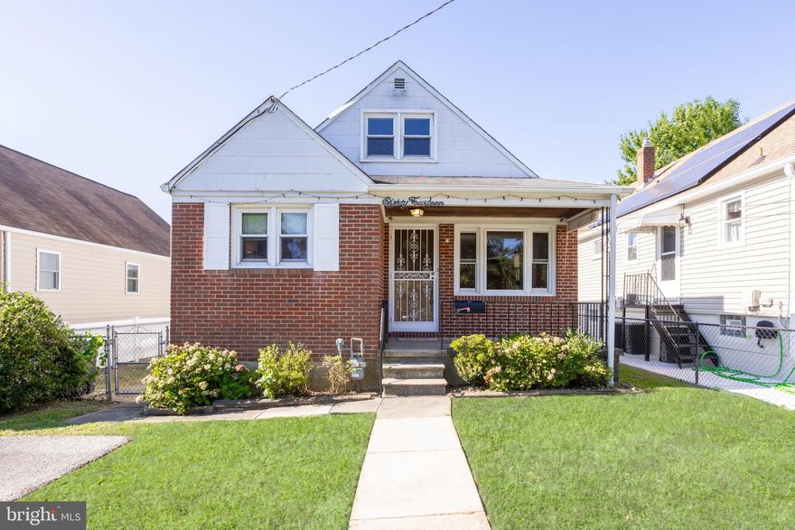 Move-In Ready! Welcome to this beautifully maintained brick-front Cape Cod nestled in the heart of Baltimore County's Parkville Heights neighborhood. This charming four-bedroom, two-full bath home with hard wood floors throughout offers comfort, character, and convenience. This home is freshly painted, creating a bright and inviting atmosphere. You will find two spacious bedrooms and a full bathroom on the main level. The kitchen features a brand-new wall oven (installed 2025), and is ready for your culinary creations. Upstairs features two additional bedrooms with extra storage space. The basement includes a second full bathroom and a partially finished space with a cozy natural gas fireplace and a handcrafted barrel-style bar- ideal for entertaining. The fully fenced backyard provides plenty of room for gatherings, gardening, or play. This property is located within walking distance of a local elementary school, making morning routines a breeze. Come see this classic charm before its gone!
 No HOA fees, or ground rent. Seller is offering to pay a full coverage home warranty- Shield Complete from American Home Shield. This home warranty will cover one years worth of systems, appliances, and additional home items starting the day of settlement.