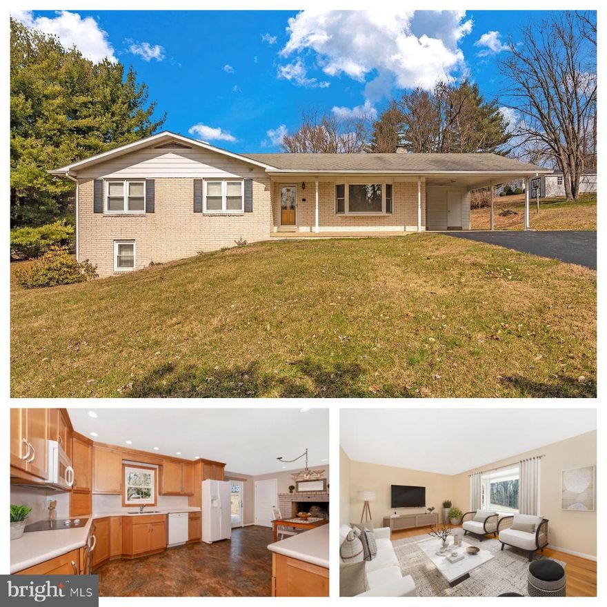 Welcome to this charming rancher located on 1.79 acres nestled in a quiet established neighborhood in Mount Airy.  This three bedroom, three full bathroom gem features hardwood flooring, newer kitchen and neutral paint colors throughout. The main level living area boasts a large eat-in kitchen, large living room, wood-burning fireplace, main level laundry room, primary suite with an en suite bathroom, two additional nicely sized bedrooms, and hallway bathroom.  Head downstairs to the walk-out lower level featuring a great entertainment space, bar area, den/office, full third bathroom, and plenty of storage space. This home is located in the sought after Linganore High School feeder pattern.  Take only a short 10 minute drive to downtown Mt. Airy, filled with tons of shops and restaurants!  Great commuter location as it is close to Rt. 70. No HOA! This one won’t last long!    Offer Deadline set for Monday, March 11th at noon.