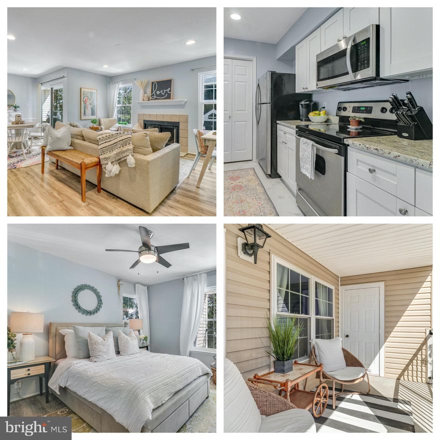 OFFER DEADLINE MONDAY MARCH 20TH 7PM.  Welcome home to The Pointe at Park Center! Step through the front door of this gorgeous 1 bedroom, 1 bathroom condo and you’ll love how peaceful and bright it is. To your right, the living room features recessed lighting, a cozy wood-burning fireplace, and an abundance of natural lighting.  The beautiful wood floors lead you into the adjacent dining area. The open floor plan makes this unit ideal for entertaining friends. Inside the kitchen, you’ll discover modern updates like granite countertops, white shaker cabinets and stainless steel appliances, plus a large pantry. This is the only model in the neighborhood with a pantry this size and overall best kitchen layout for storage and counter space. The in-unit washer and dryer saves you from a shared laundry room. Down the hall, the bedroom is bright & airy and includes a ceiling fan, walk-in closet, and handsome en suite bathroom. After a long day, you’ll love relaxing in the spa shower and jetted tub. Recessed lighting . Enjoy your morning coffee or evening cocktail on the serene private balcony and be sure not to miss the walk-in storage closet at the end of balcony for added convenience. 

One assigned parking space #110 directly in front of unit, plus one visitor pass! This is one of the largest parking spots in the neighborhood. Gated community with amenities galore include: pool, hot tub, sauna, fitness center, community/party room, dog park, basketball court, grilling/picnic stations, playground, car washing station and daily shuttle to the Pentagon City Metro (M-F every half hour from 6:30-9:30am and 4:30-7:30pm) Walking distance to Shirlington, XSport, and the newly built Silver Diner, Harris Teeter and Sushi Jin. Enjoy local walking trails at Ft. Ward Park and Barcroft Park; both within walking distance. One mile from the Bradlee Center and Bailey's Crossroads for all your shopping needs: Target, HomeGoods, World Market, CVS, TJMax, Burlington Coat Factory, Fresh Market, Starbucks, Orange Theory and more! Community is welcoming, social, and VERY conveniently located. In this desirable community, this stunning condo won’t last long. Come check out your new home today!