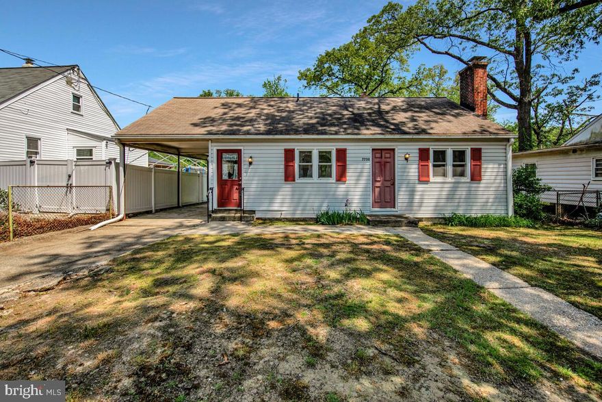 Well maintained three bedroom, one full bath Cape Cod in West Lanham Hills. Older remodel on kitchen and bath. Replacement windows. Newer furnace and air conditioner. Den or office on main level. Large fenced yard with attached carport and off street parking for three cars. Close to New Carrollton Metro, Amtrak and future Purple Line. Sold strictly "as is" with no repairs to be made by sellers. Sellers to review offers on May 12.