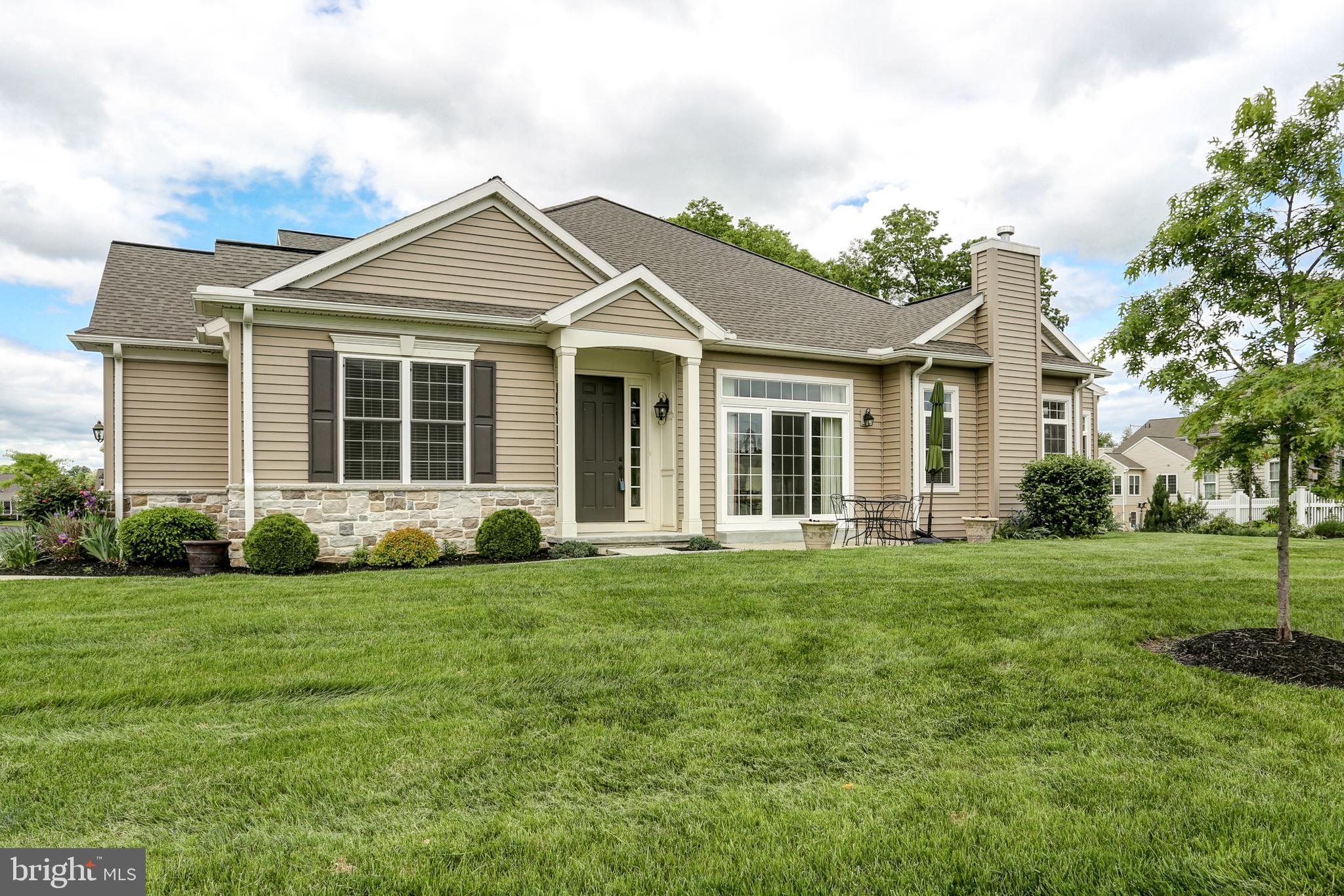 Welcome to Carmella, a 55+ active community! Enjoy 1-floor living in this GORGEOUS home! Well-placed amenities such as the SUNROOM, make this home feel more like a RETREAT. The kitchen features lots of counter and cabinet space, in addition to a breakfast bar. The tall ceilings, columns & spacious rooms create a grand, yet practical living space. The community features a CLUBHOUSE & POOL, in addition to various SOCIAL EVENTS & clubs. If you're looking for a beautiful home in a welcoming community, this is your new home!!