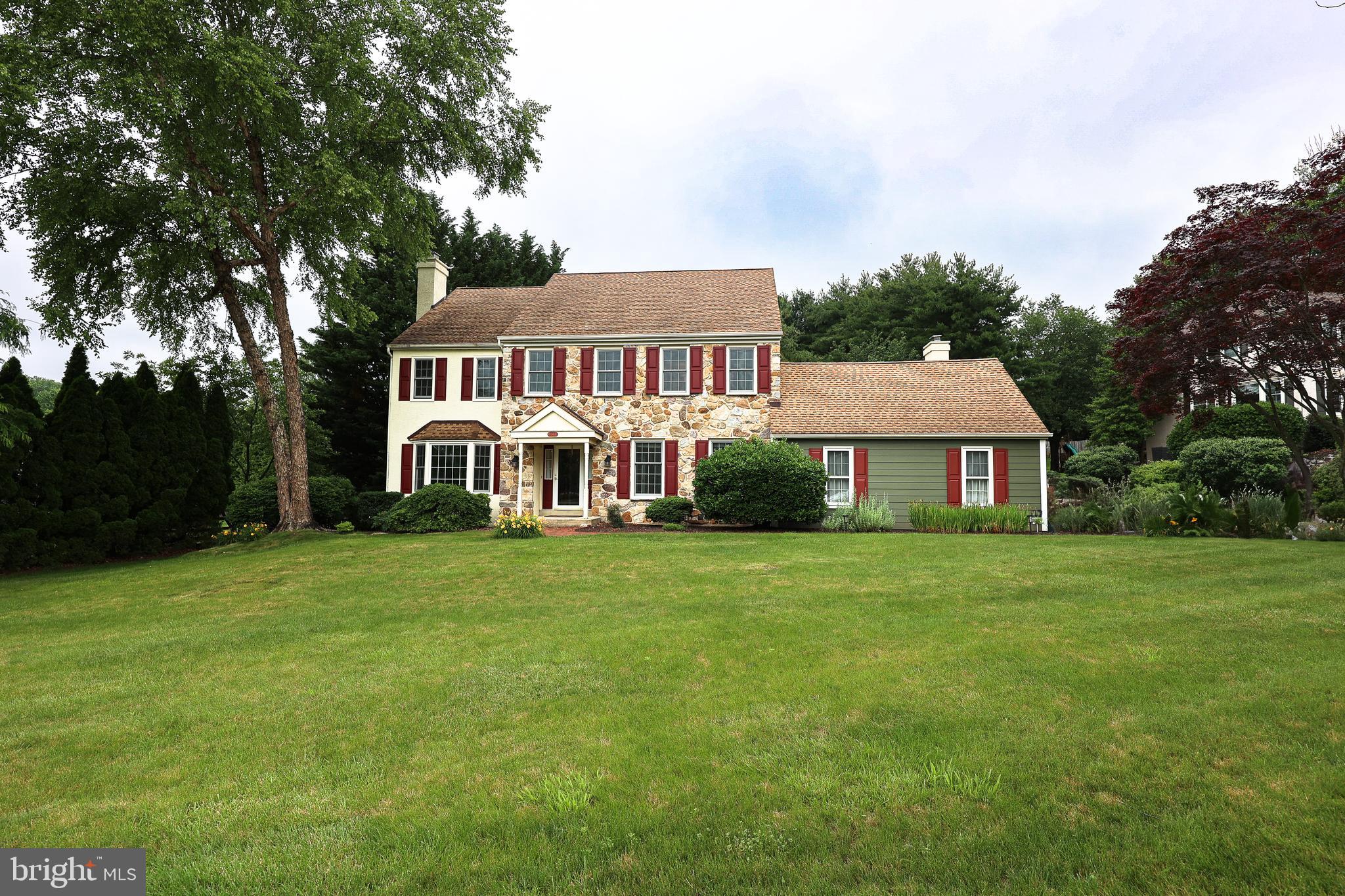 ****OPEN HOUSE – 1pm-3pm, Saturday, June 21**** Welcome to 1503 Calhoun Lane — Comfort, character & a coveted West Chester location.
Set in a quiet community of 75 executive homes, this spacious 4-bedroom, 2.5-bath colonial offers the perfect blend of classic quality and everyday comfort. Thoughtfully maintained with new windows throughout, fresh paint, and three fireplaces (all certified), hardwood floors throughout most of the entrance level and the entire 2nd floor. Extra insulation throughout provides very low heating and cooling costs. This home is move-in ready—and full of potential to make it your own.
The heart of the home is the expansive kitchen featuring gas cooking, an oversized center island, pantry, recessed lighting, and newer stainless-steel appliances. It opens to a bright, vaulted family room with two new skylights with remote control shades, ¾” cherry hardwood floors, and a sliding door leading to the oversized back deck and step down patio—perfect for relaxing or entertaining.
Additional first-floor highlights include a private office with French doors, formal living room with gas fireplace and custom millwork, powder room, laundry area, and a handy mud zone just off the 2-car garage. The garage is fully insulated and upgraded with a Neoguard epoxy floor, pull-down storage loft, and new siding.
Upstairs, the spacious primary suite includes a walk-in closet, separate dressing area with sink and cabinets, and an ensuite bath with quartz counters, jetted tub, and linen closet. Three additional bedrooms share a full hall bath. An insulated attic with pull-down stairs offers even more accessible storage.
The fully finished basement adds 900 square feet of flexible living space and features a second private office, music studio, or craft room, a third fireplace with a new electric insert, plus French drain, sump pump, and an energy-efficient insulated hot water heater. A second sub-panel is in place and hot tub-ready.
Outside, enjoy a private, level, fenced-in yard—ideal for gardening, pets, or play. Enjoy year round grilling on the expansive deck with the gas grill connected to the house natural gas line. Located just 10 minutes from the Exton train station and moments from the restaurants, boutiques, and charm of West Chester Borough, this home delivers space, character, and location in one incredible package!